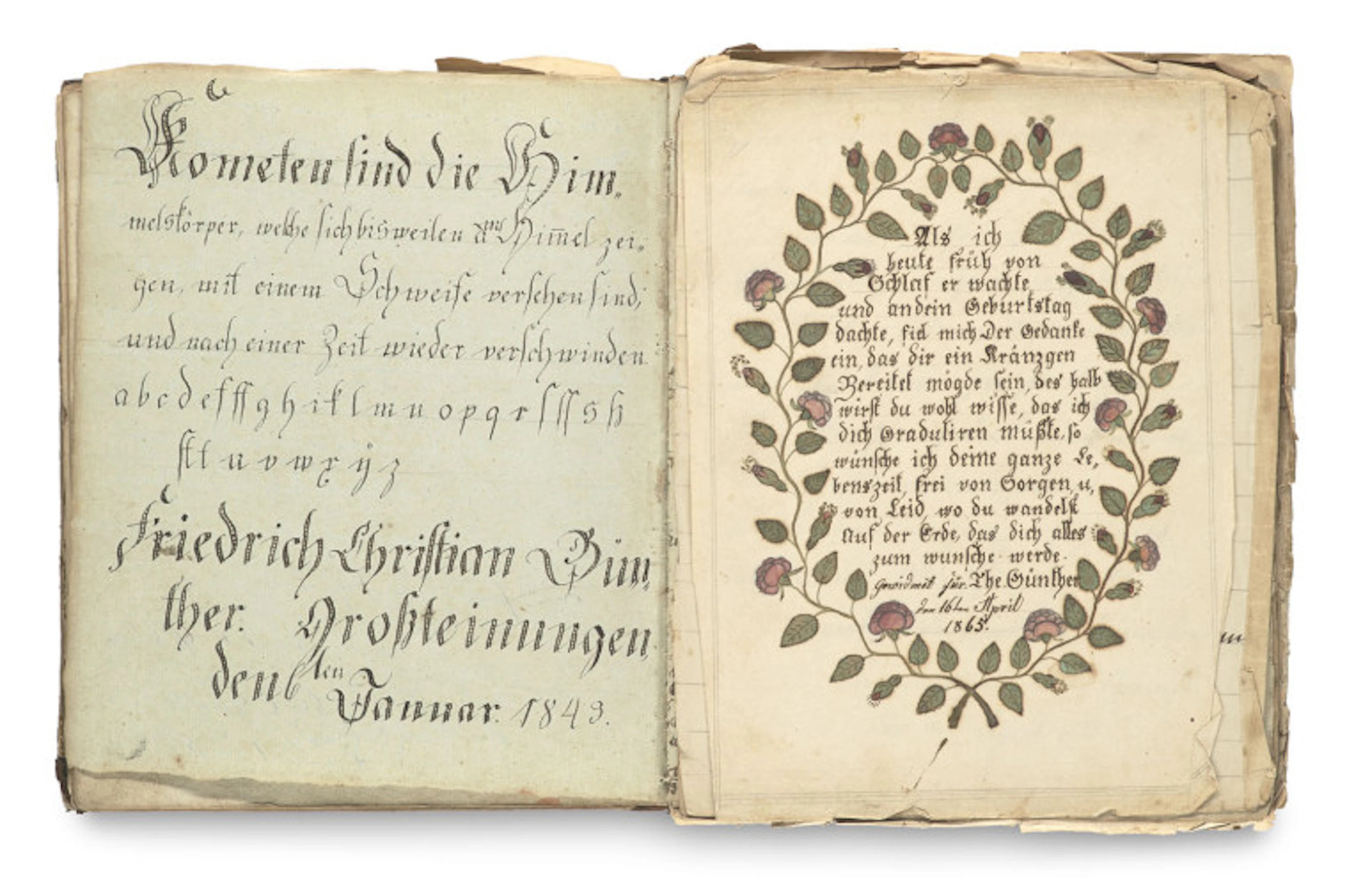 Schreibebuch für Friedrich …