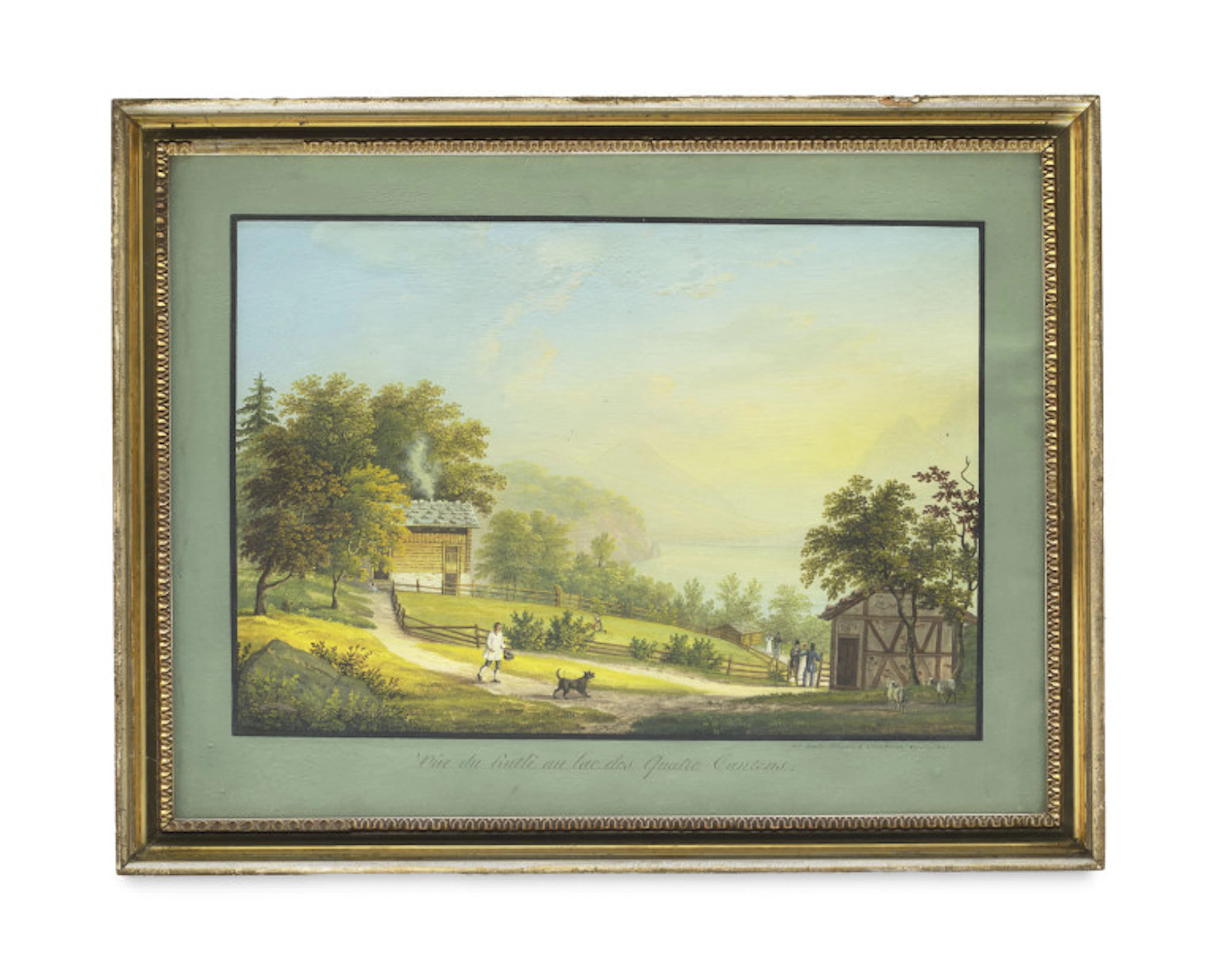 Johann Ludwig (Louis) Bleuler. Vue du Rütli au lac des …