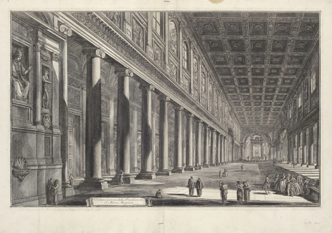 Giovanni Battista Piranesi. Basilica Santa Maria …