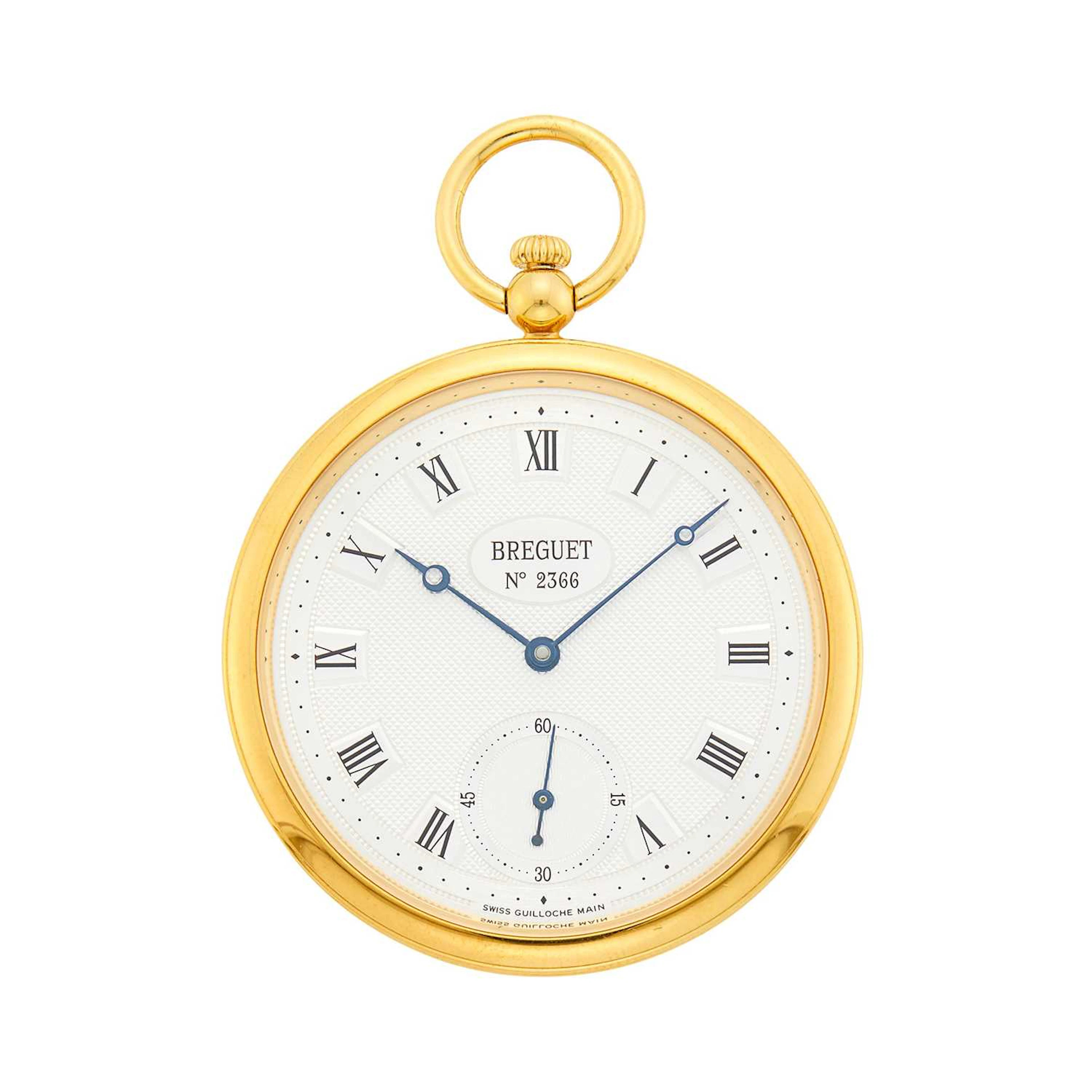Breguet Gold Open Face 'Classique' Pocket Watch, Ref. Breguet 1950