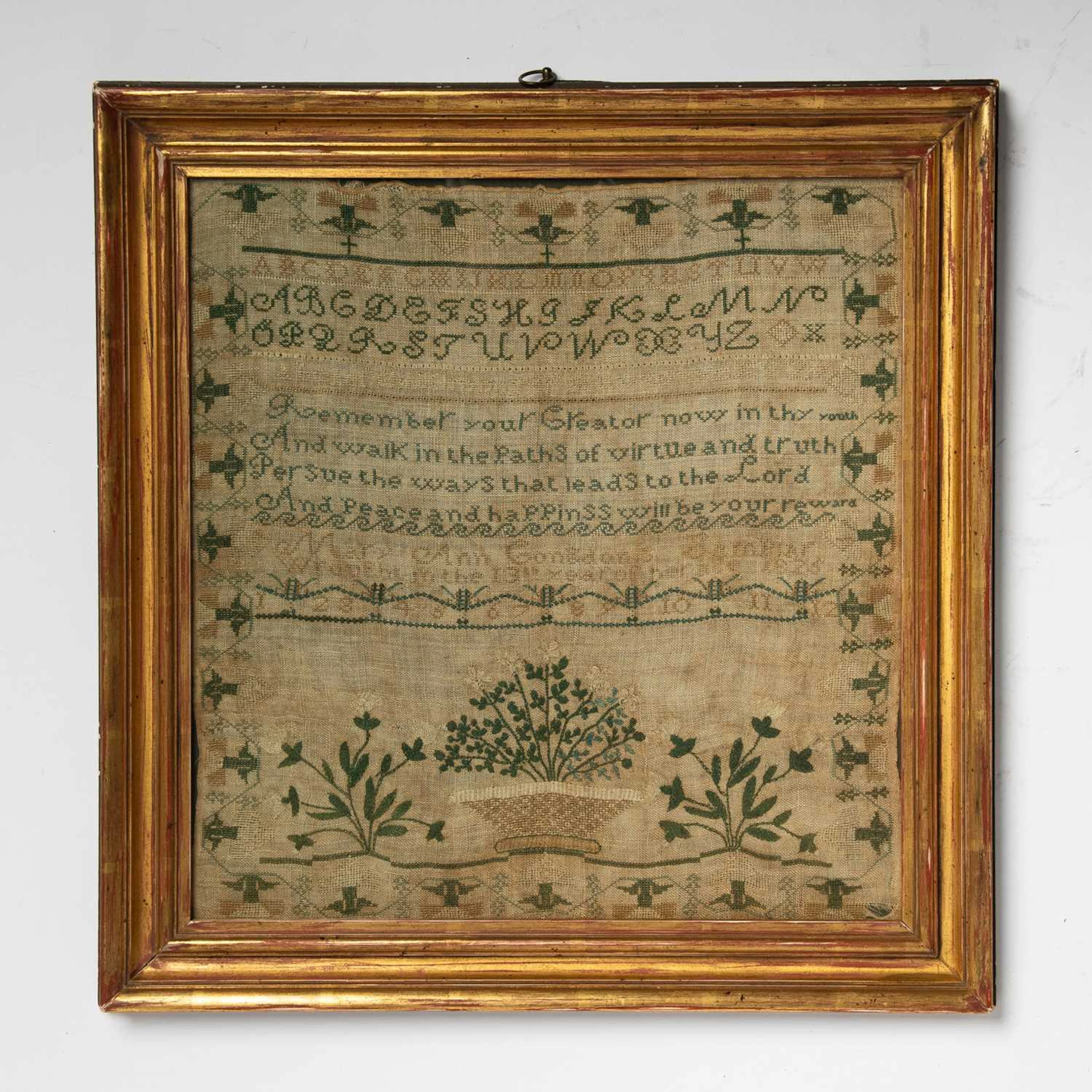 Needlework Sampler "Anne Congdon"