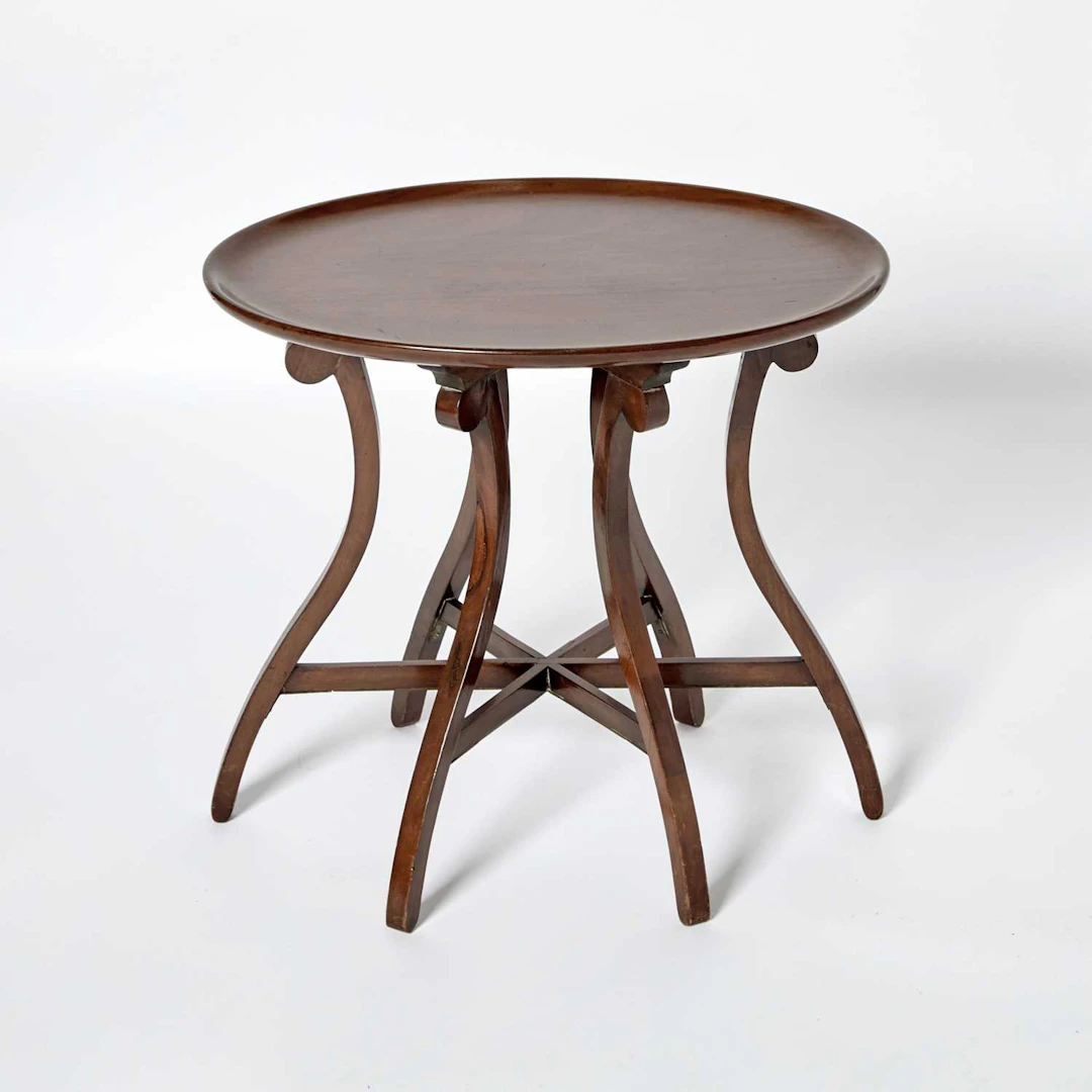 Jugenstil Style Mahogany Eight Leg Occasional Table