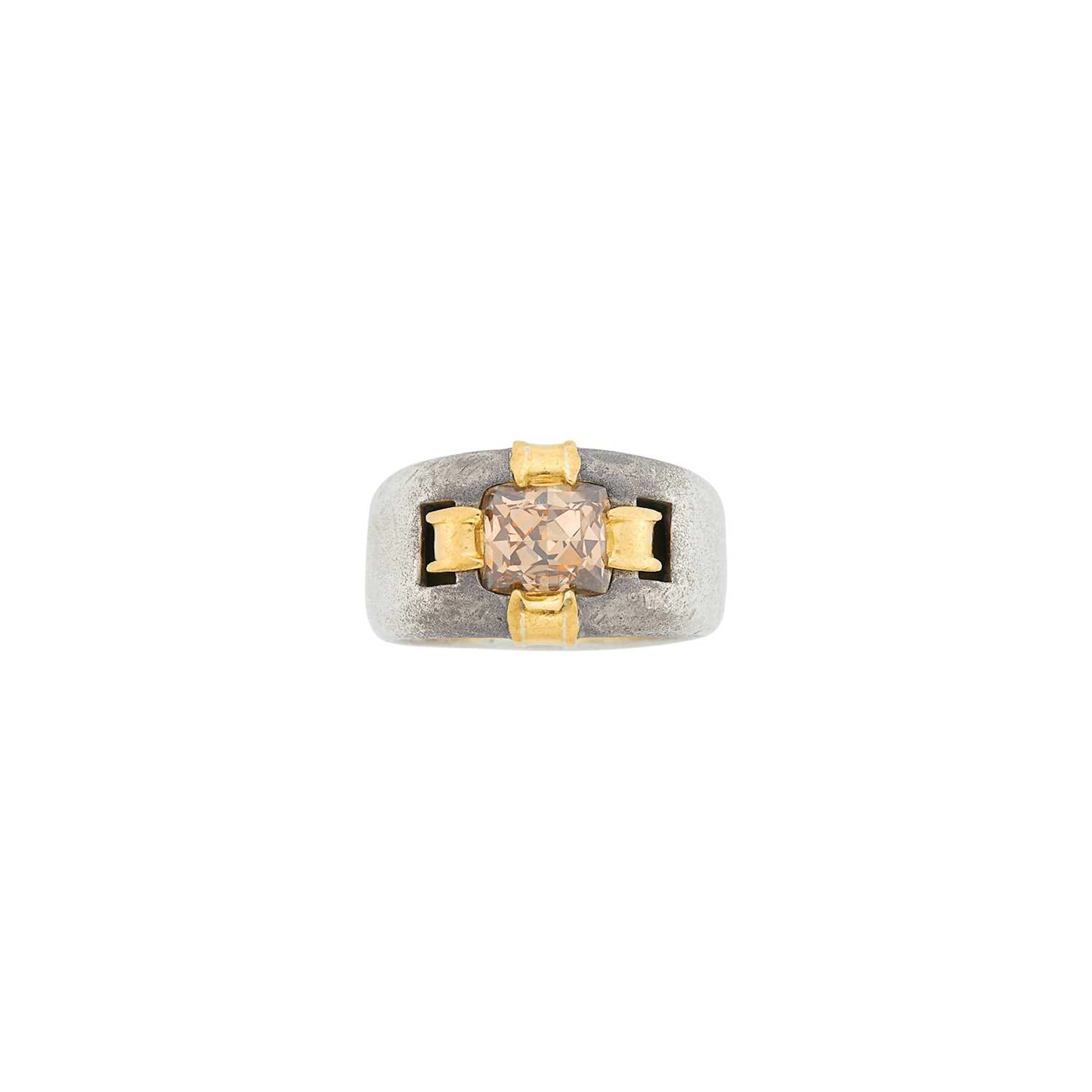 JAR Silver, Gold and Colored Diamond Ring