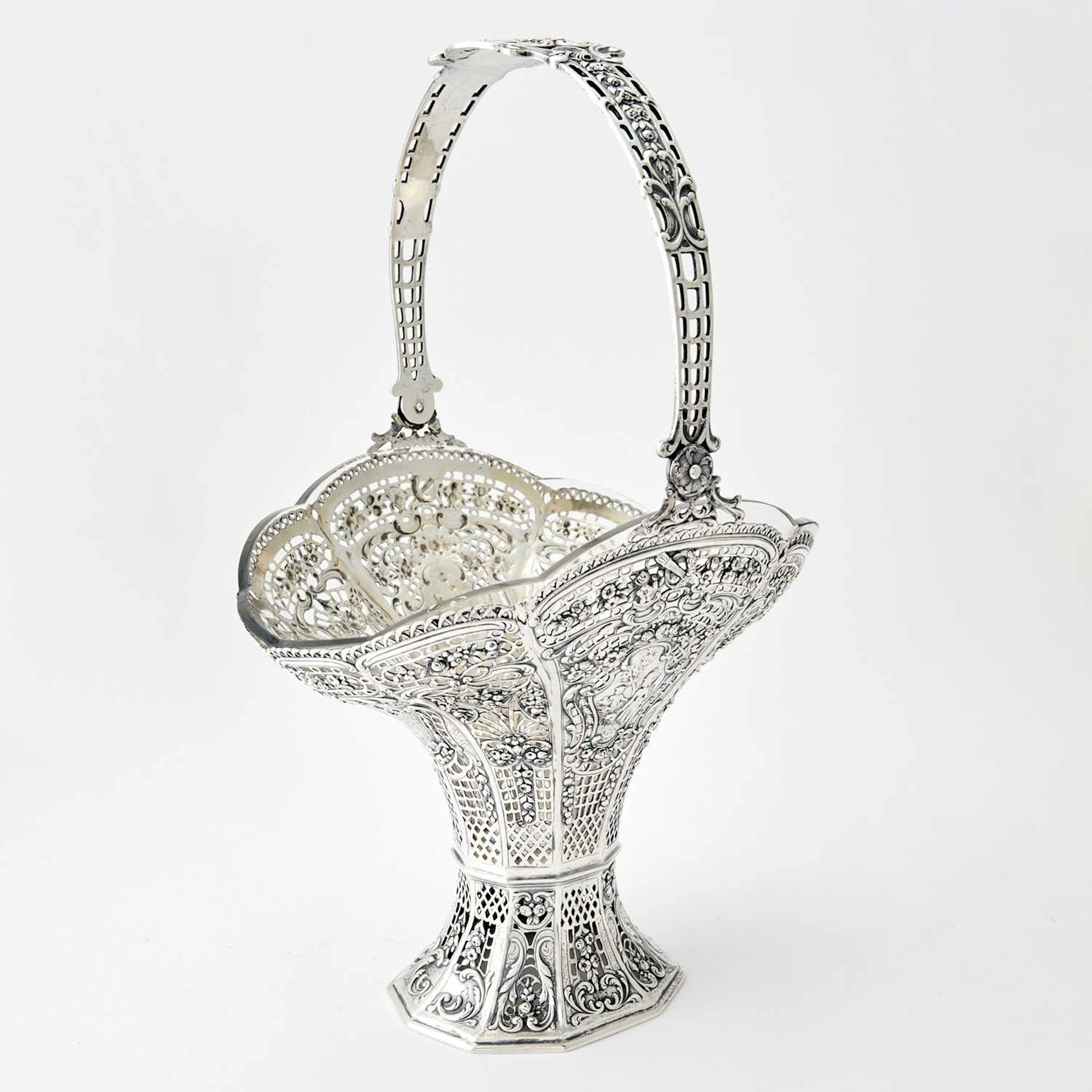 Continental Silver Centerpiece Basket