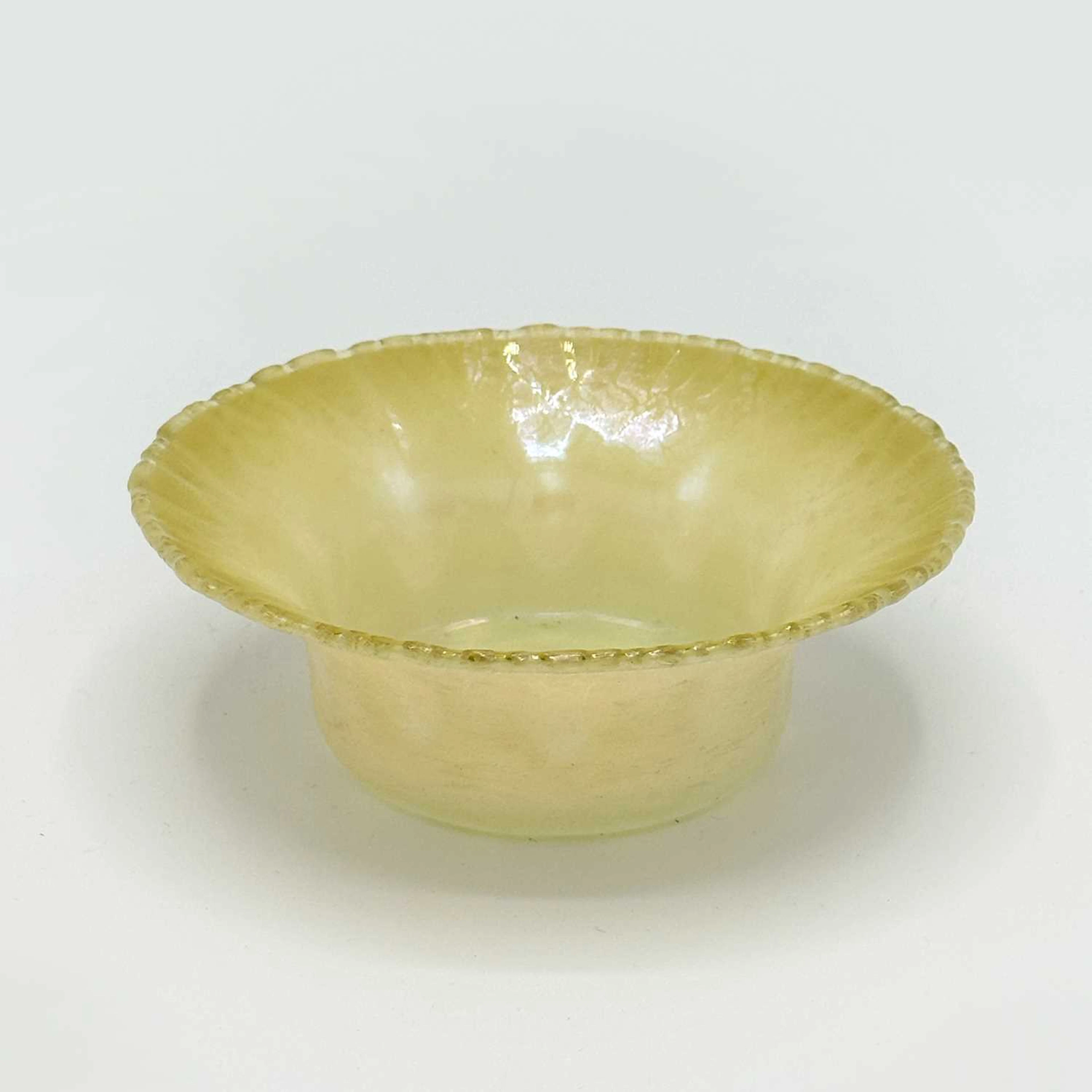 Tiffany Yellow Pastel Favrile Glass Dish