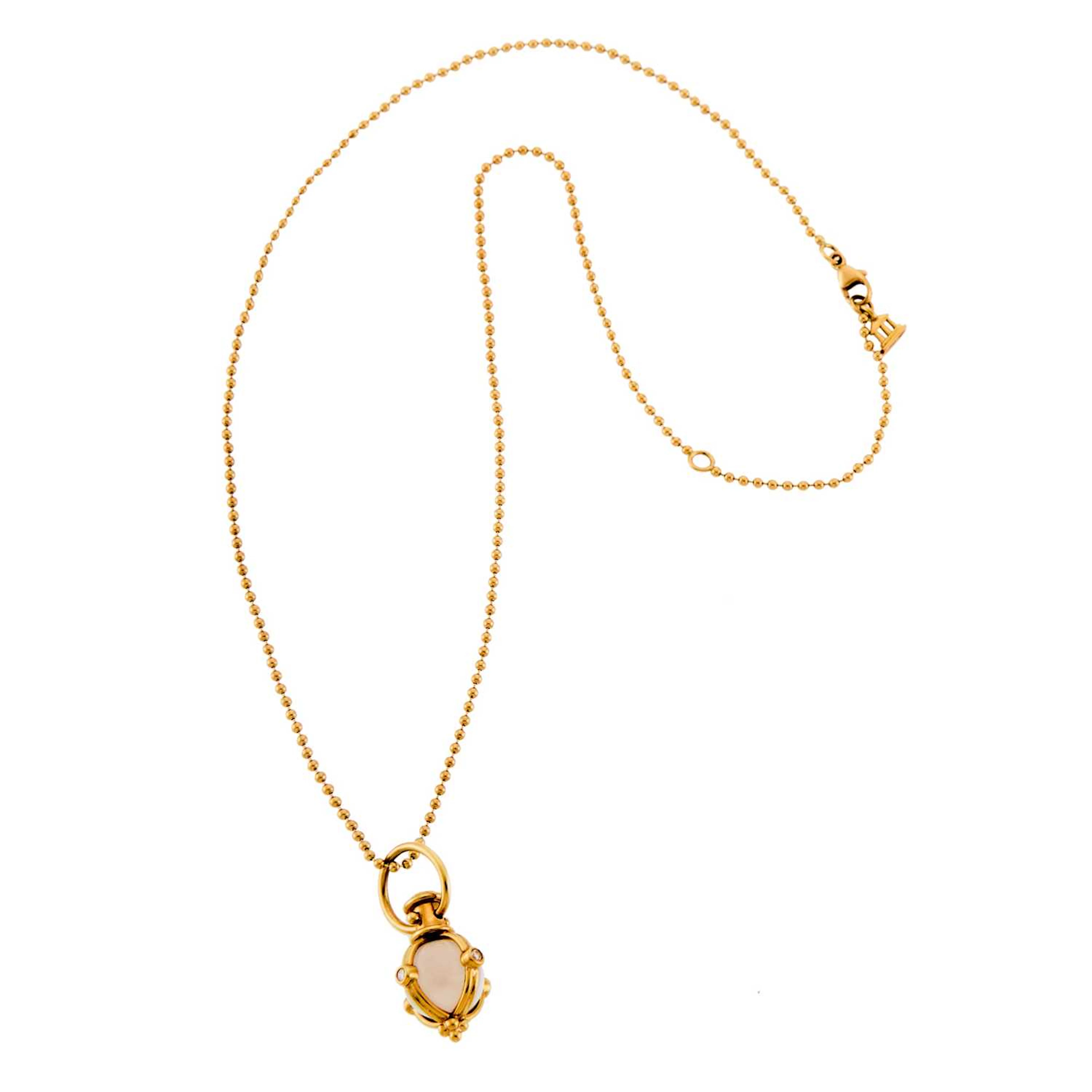 Temple St. Clair Gold, Diamond and Rock Crystal Small Round Classic
