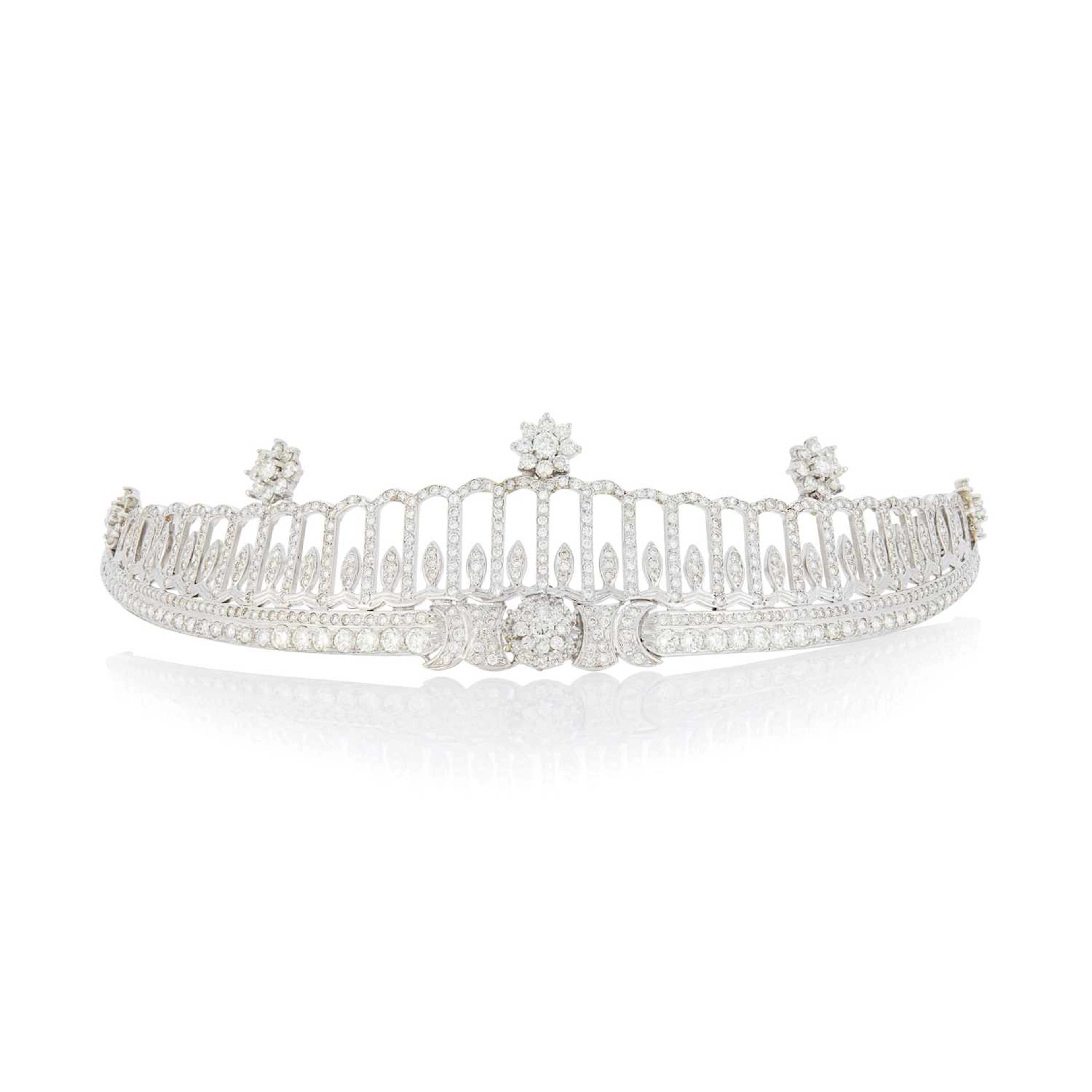 White Gold and Diamond Tiara