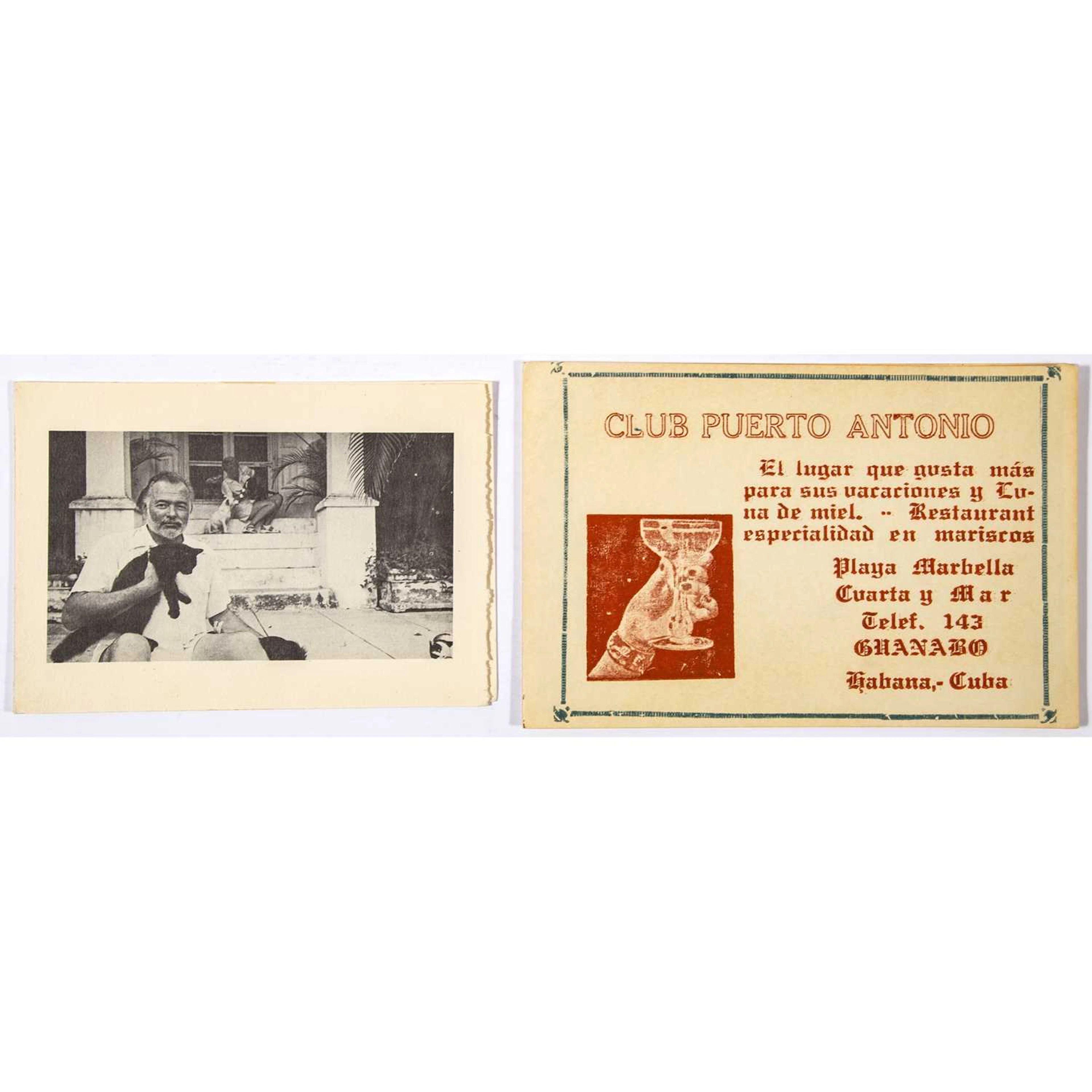 Excellent photographs of Hemingway in Cuba