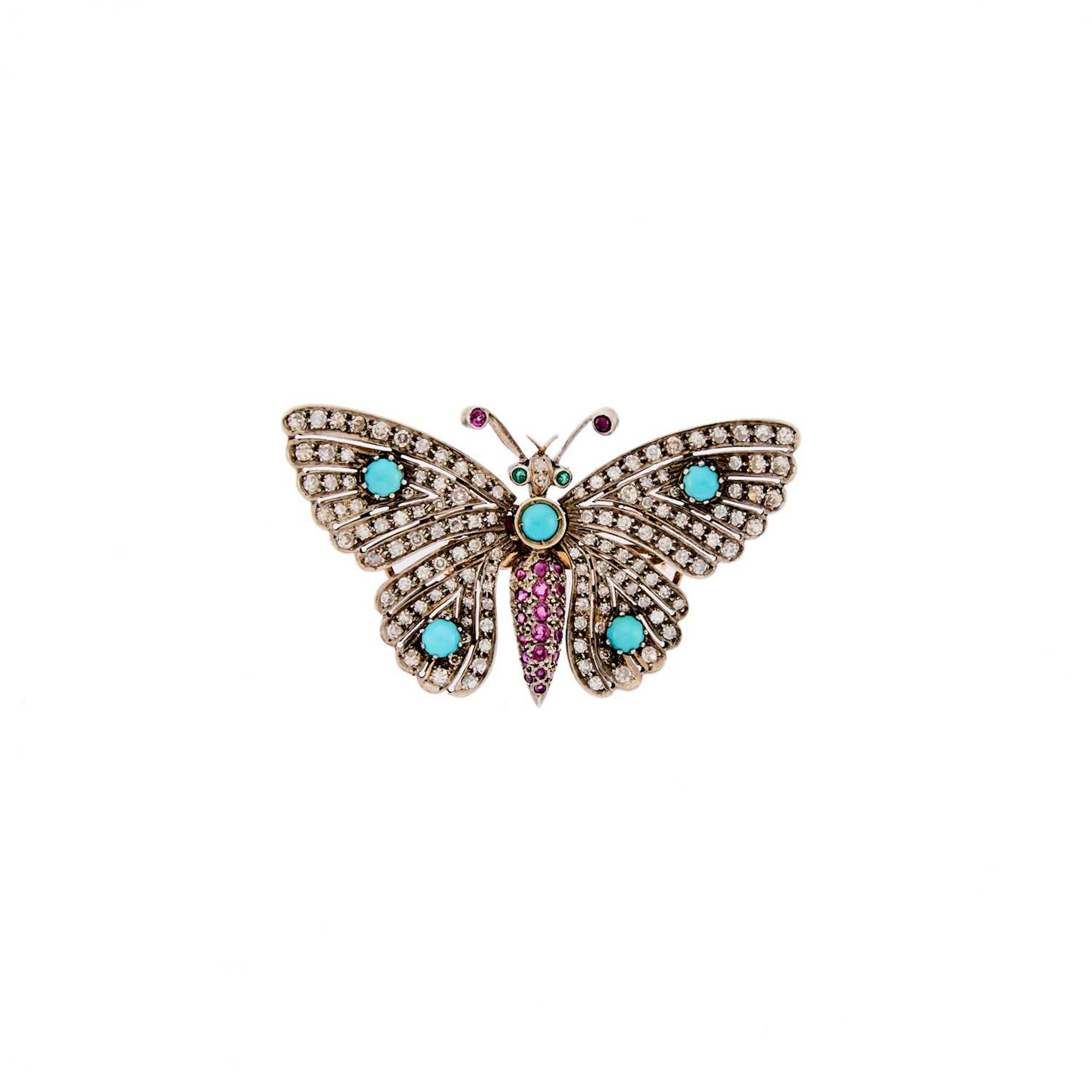 Silver, Gold, Turquoise, Ruby, Emerald and Diamond 'En Tremblant'