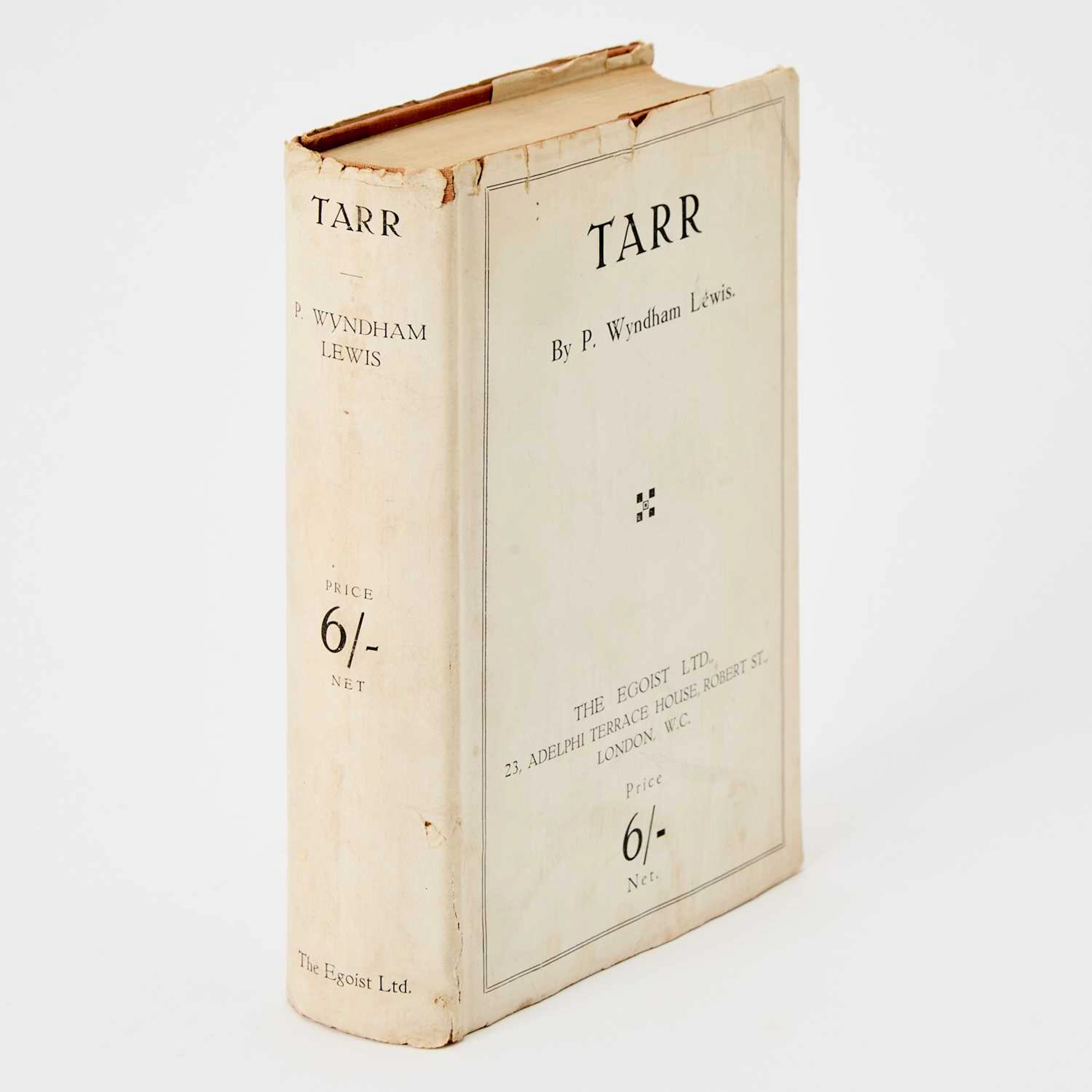 The first English edition of Tarr, signed by Wyndham Lewis