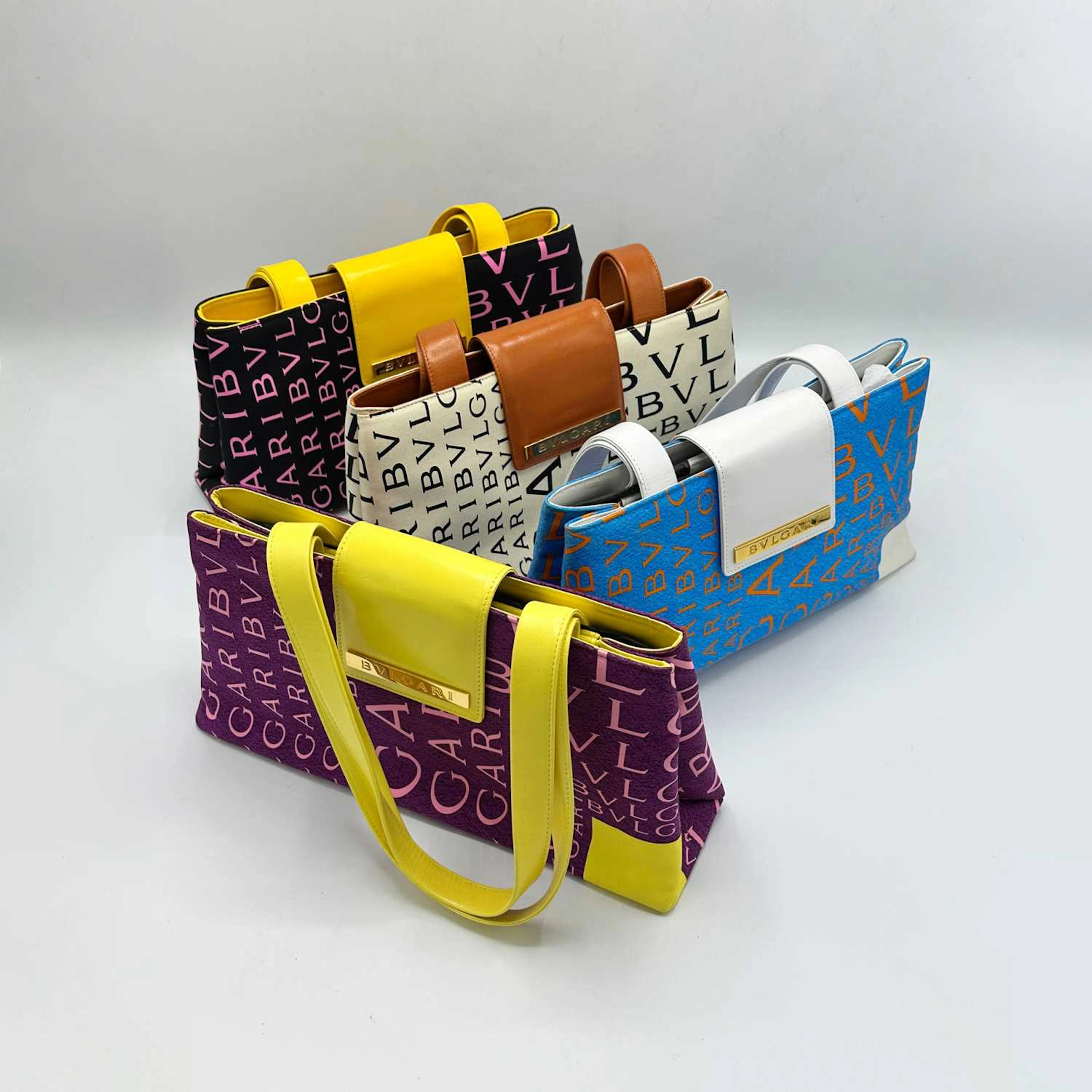 Four Bulgari "Logo Mania" Handbags