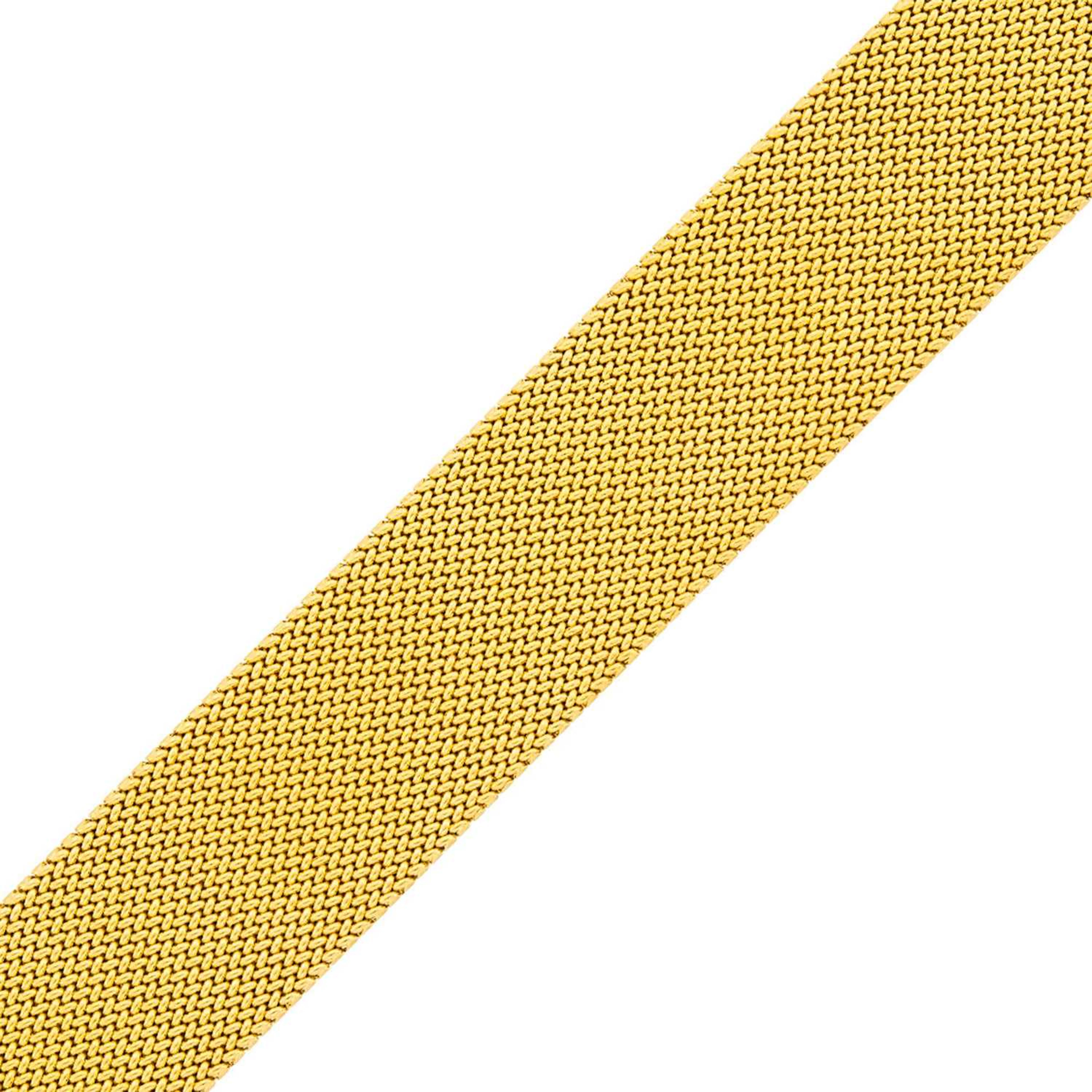 Wide Gold Mesh Bracelet