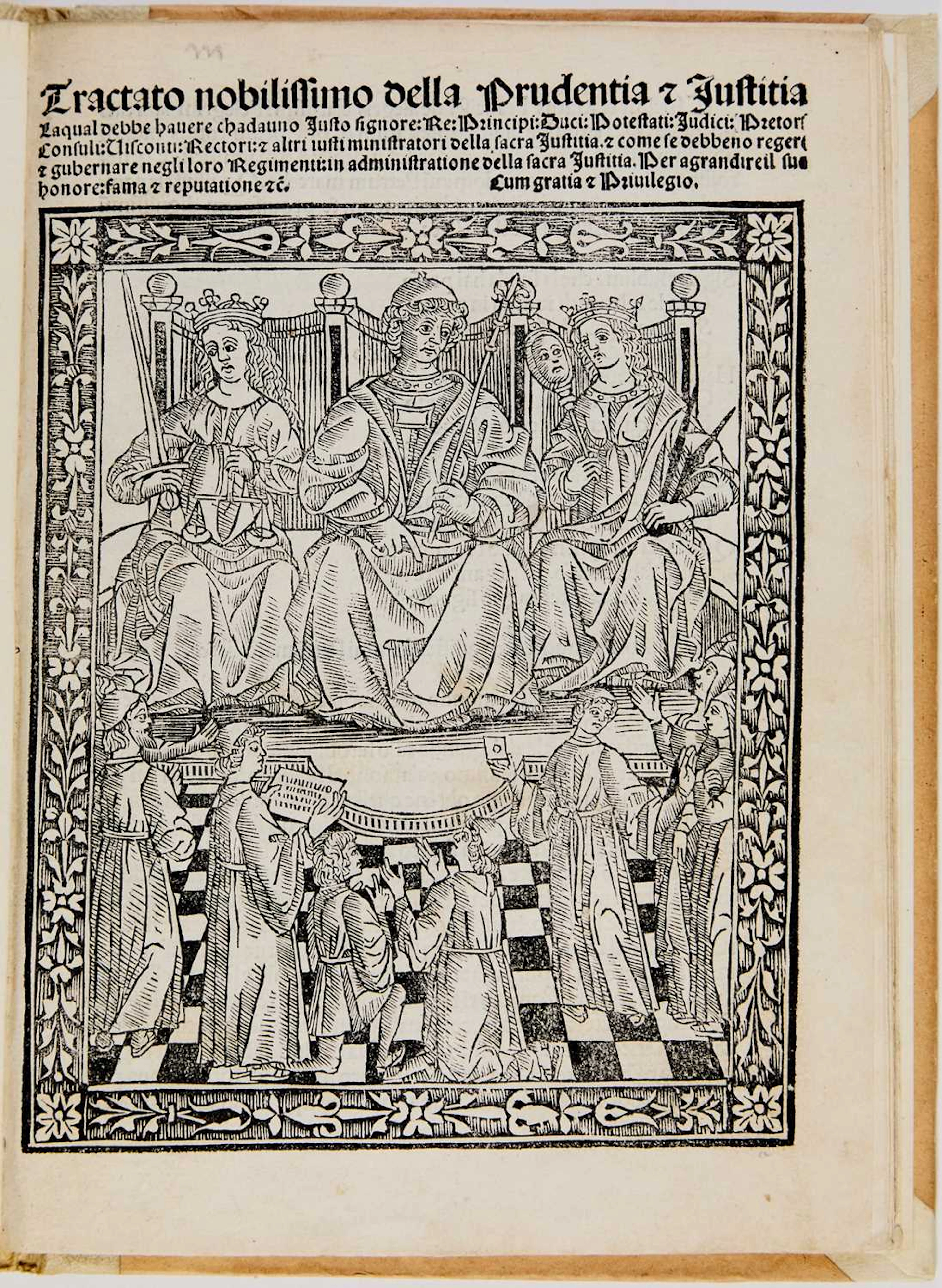 A postincunable treatise on law with striking illustrations