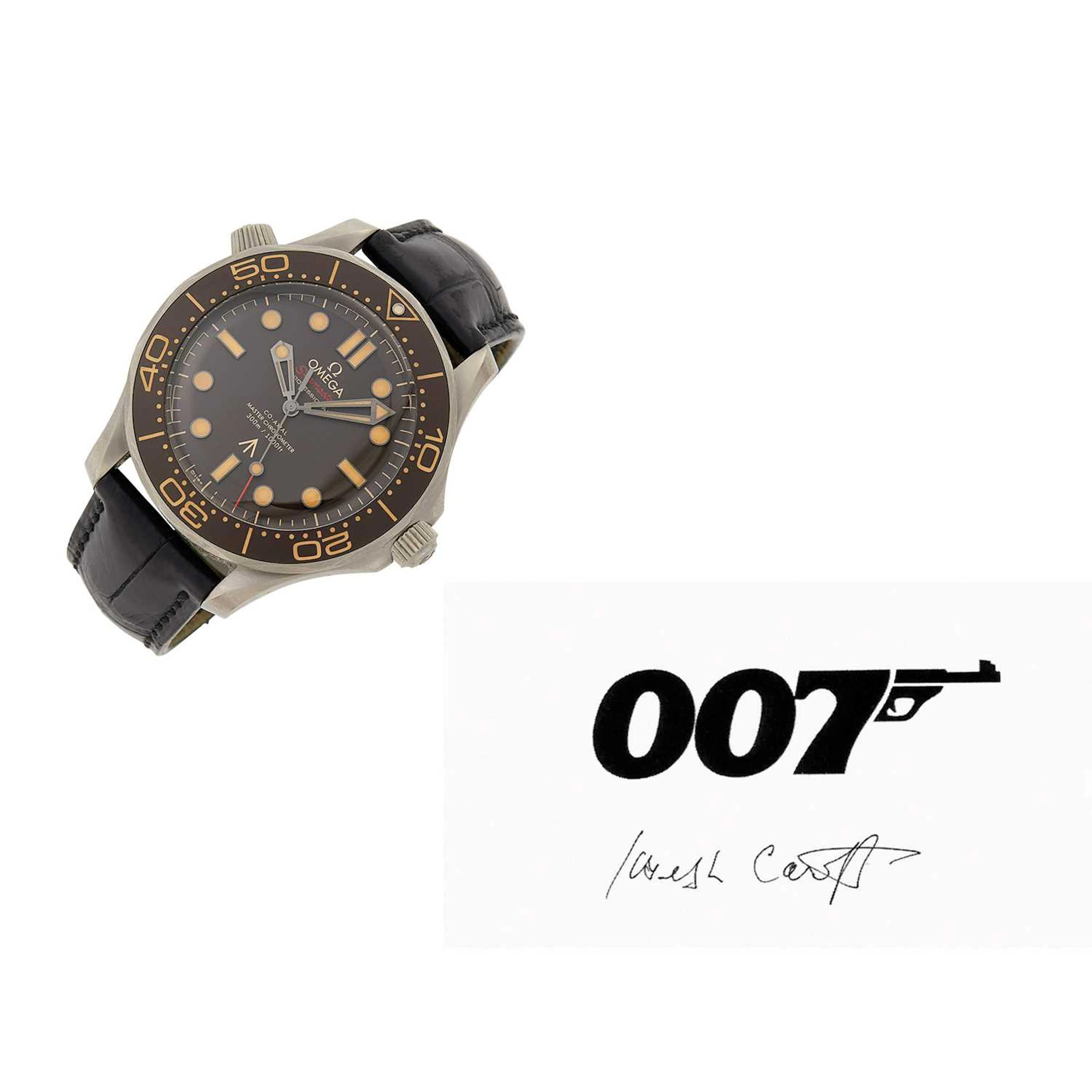 "007" logo designer Joe Caroff's James Bond Omega Titanium 'Seamaster