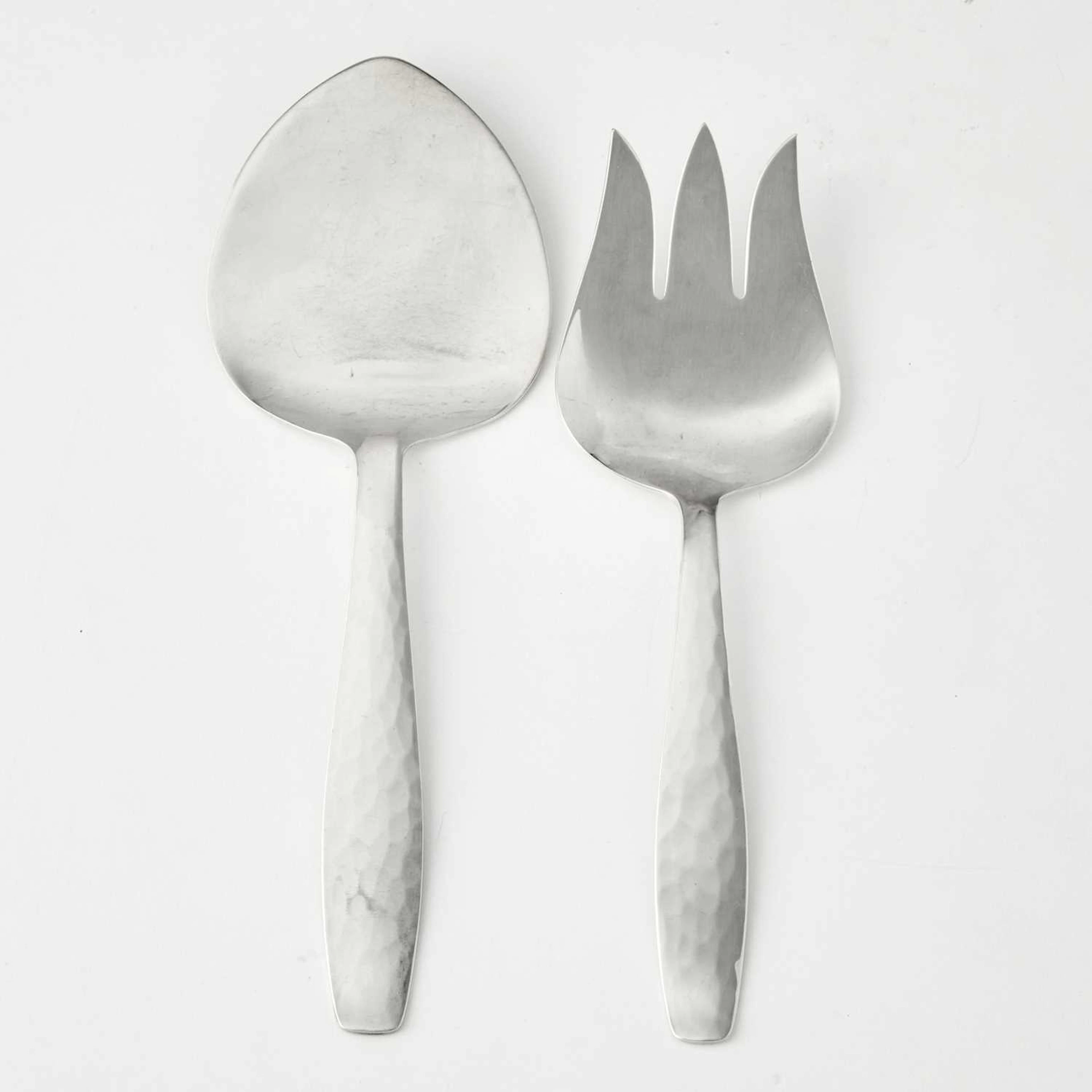 Alan Adler Sterling Silver Serving Fork and Flat Server