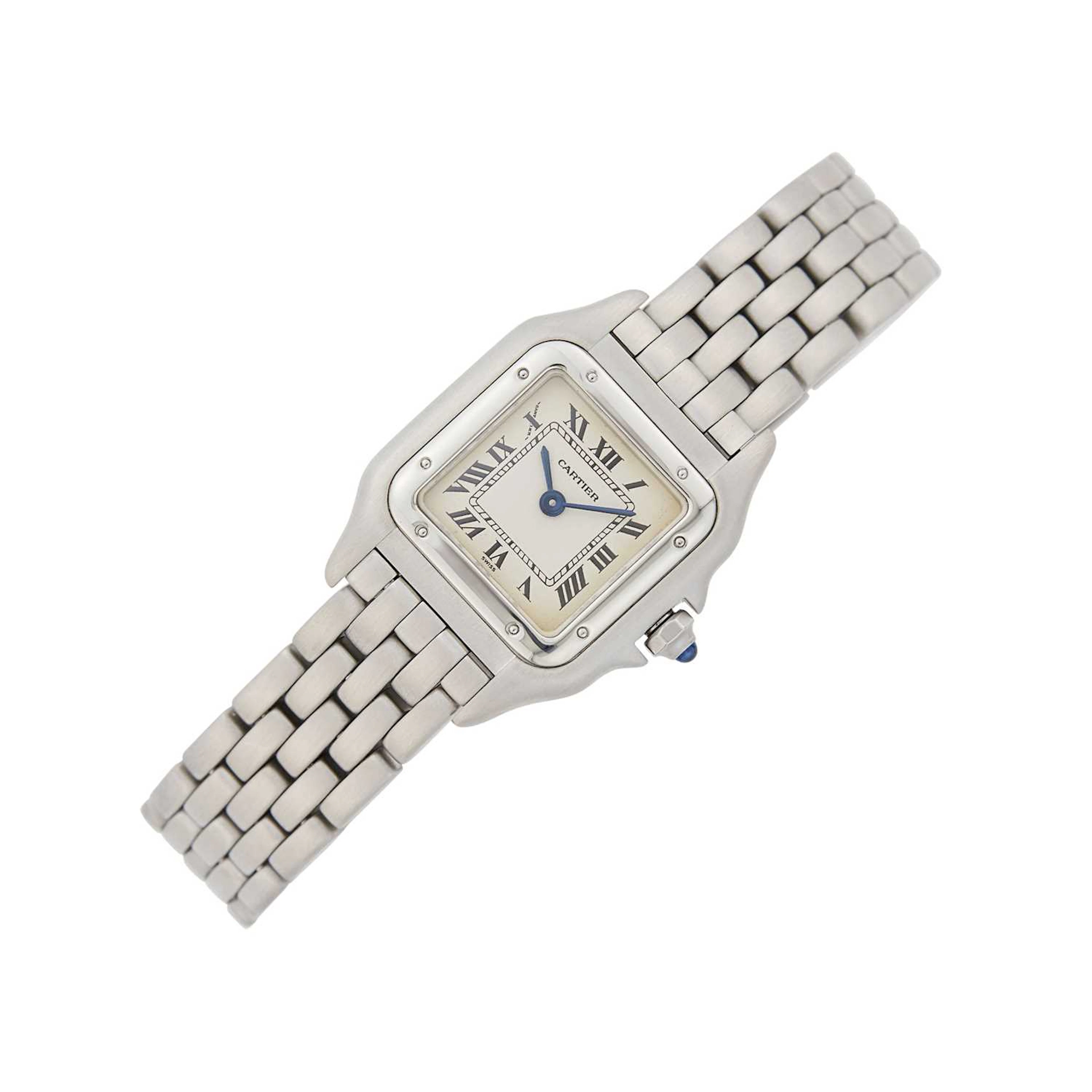 Cartier Stainless Steel 'Panthère' Wristwatch