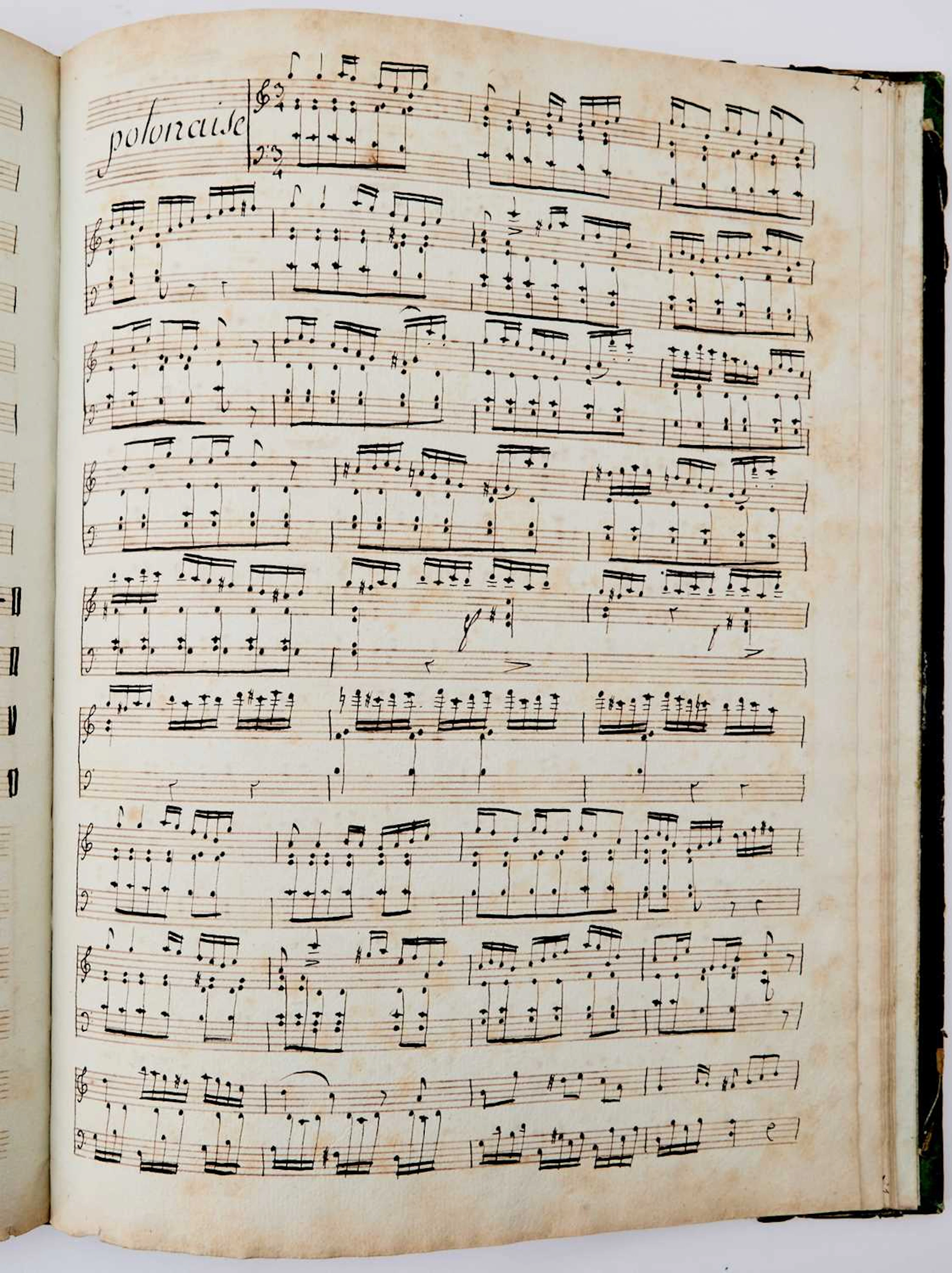 Composition book of 19th century French pianist Louis-Emmanuel Jadin's