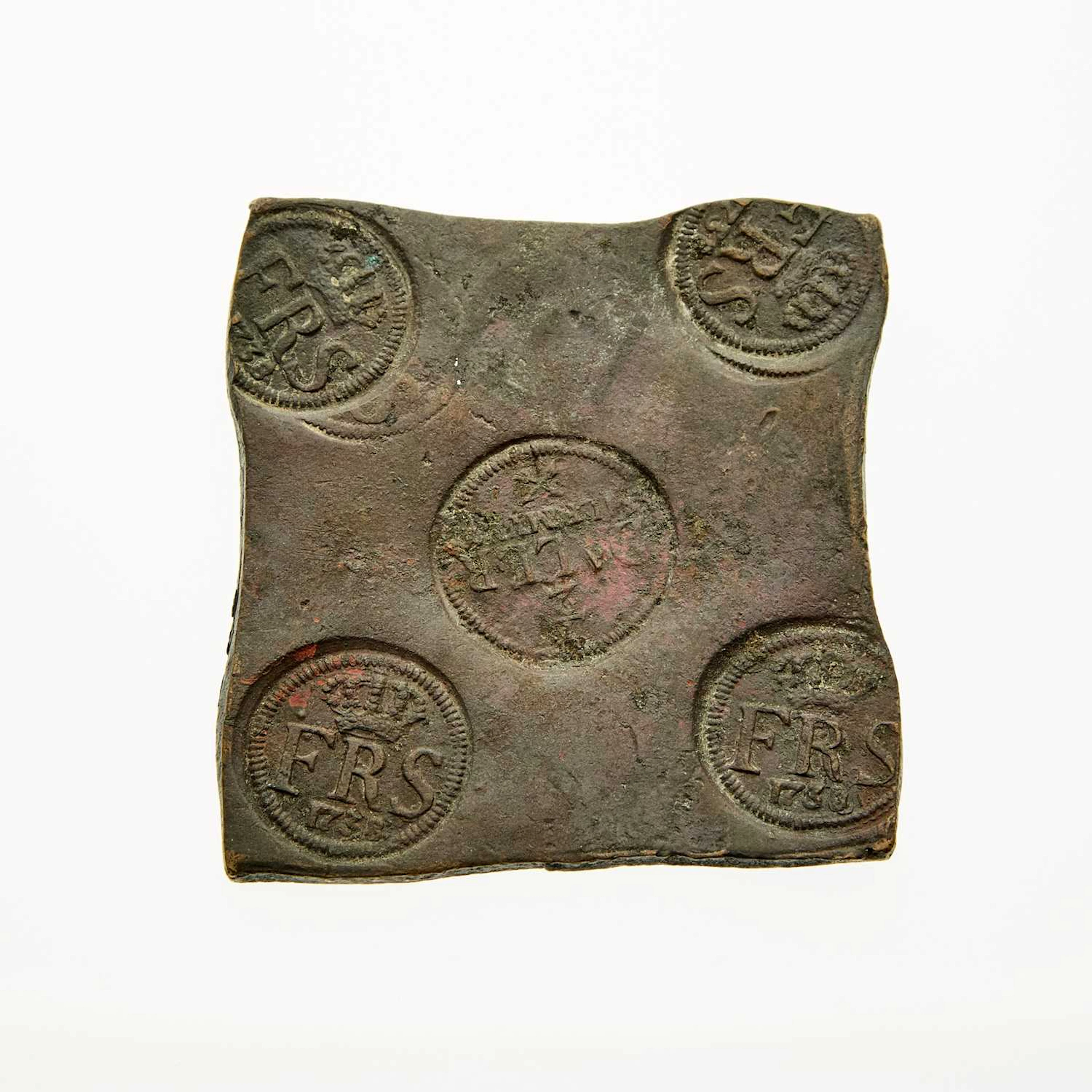 Sweden 1738 Half Daler Plate Money.