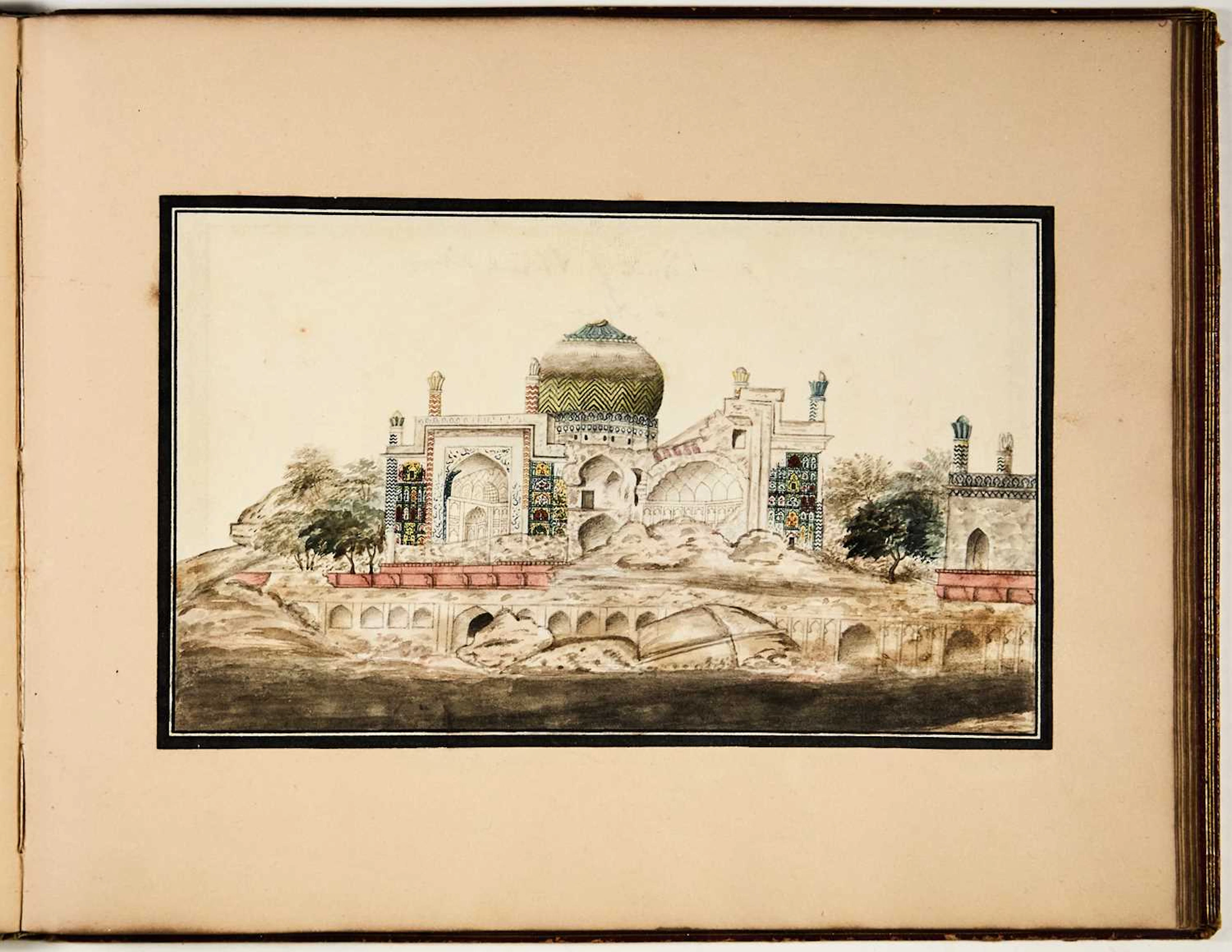 A fine collection of Company school paintings of Mughal monuments