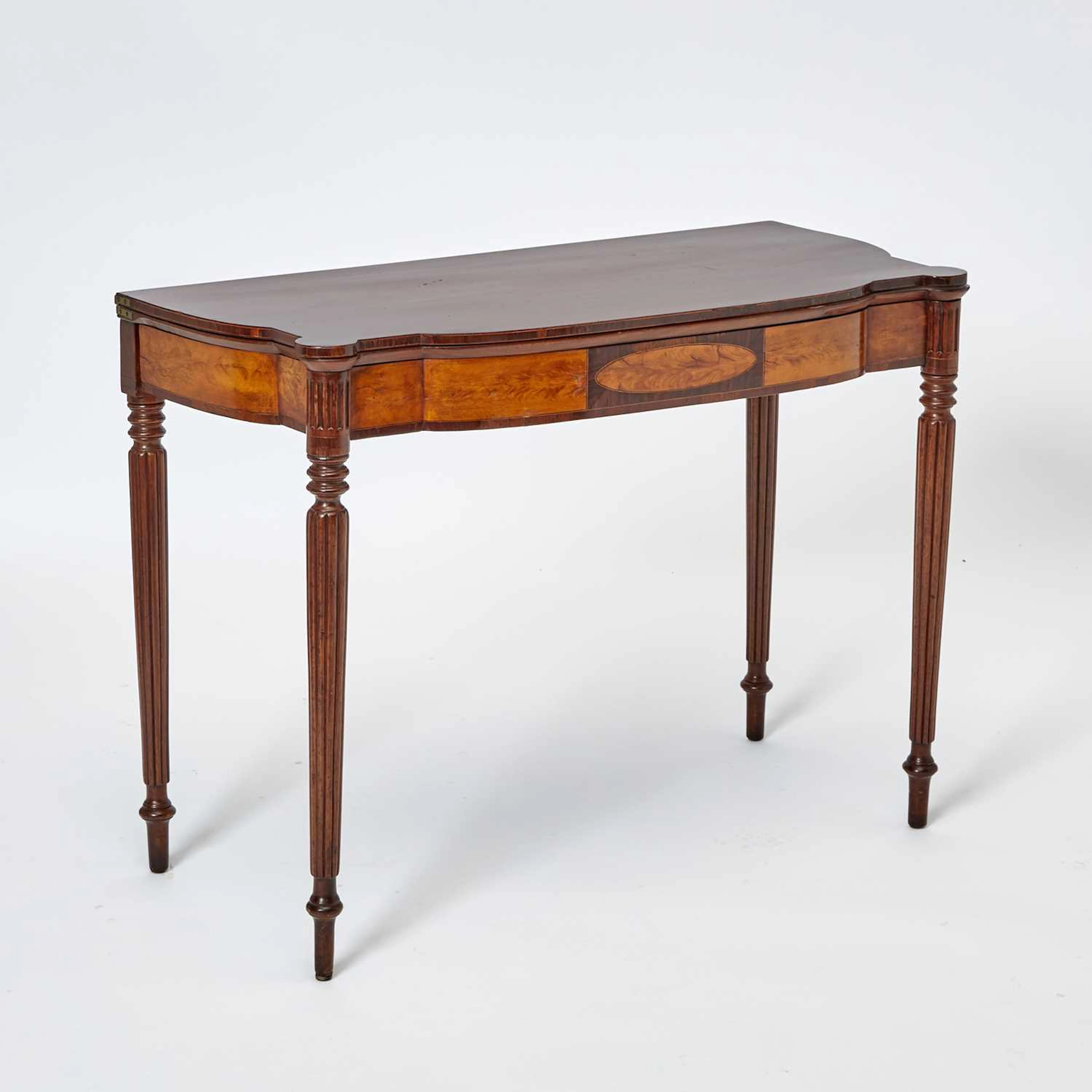Federal Inlaid Mahogany Card Table