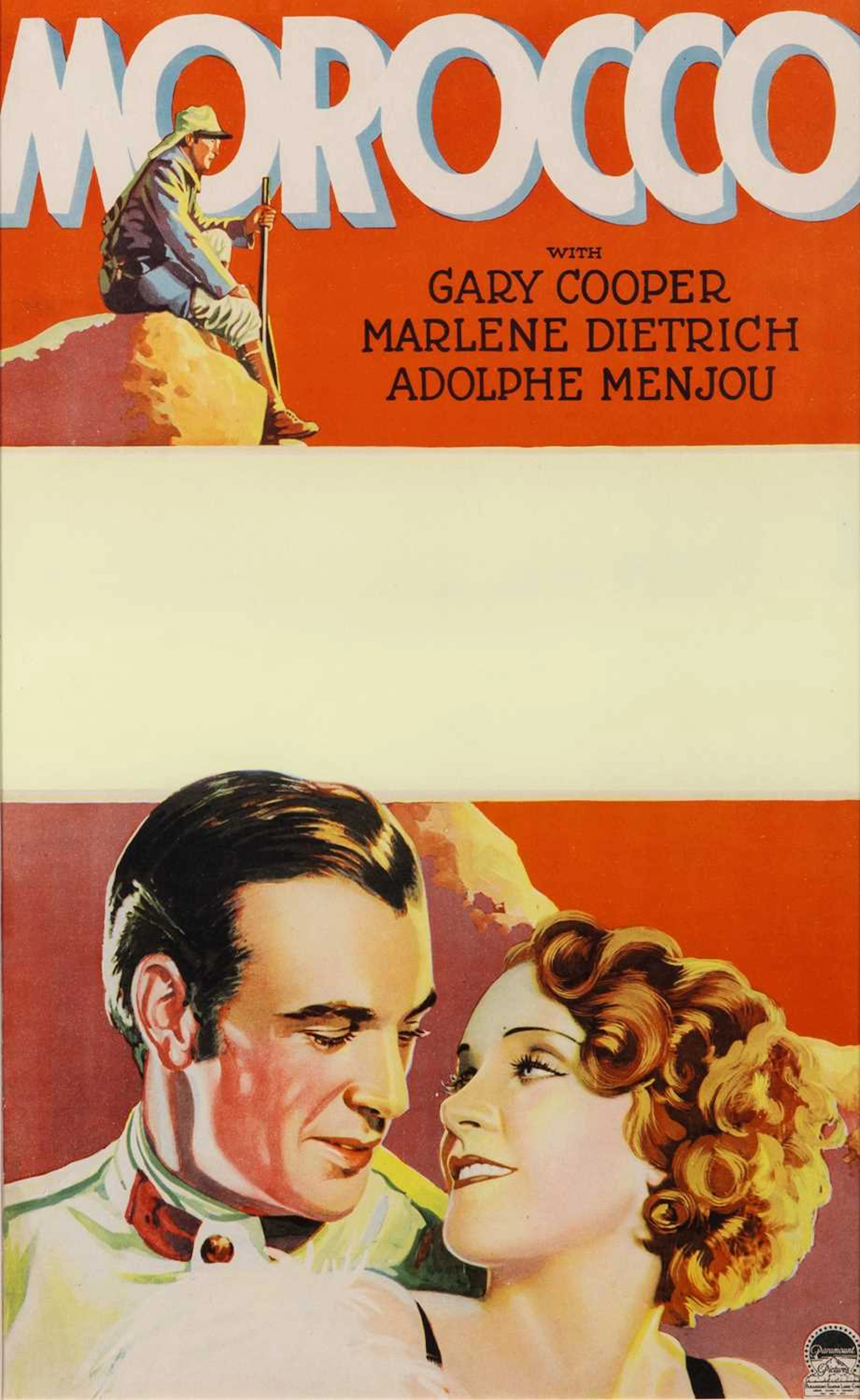 Gary Cooper and Marlene Dietrich in Morocco