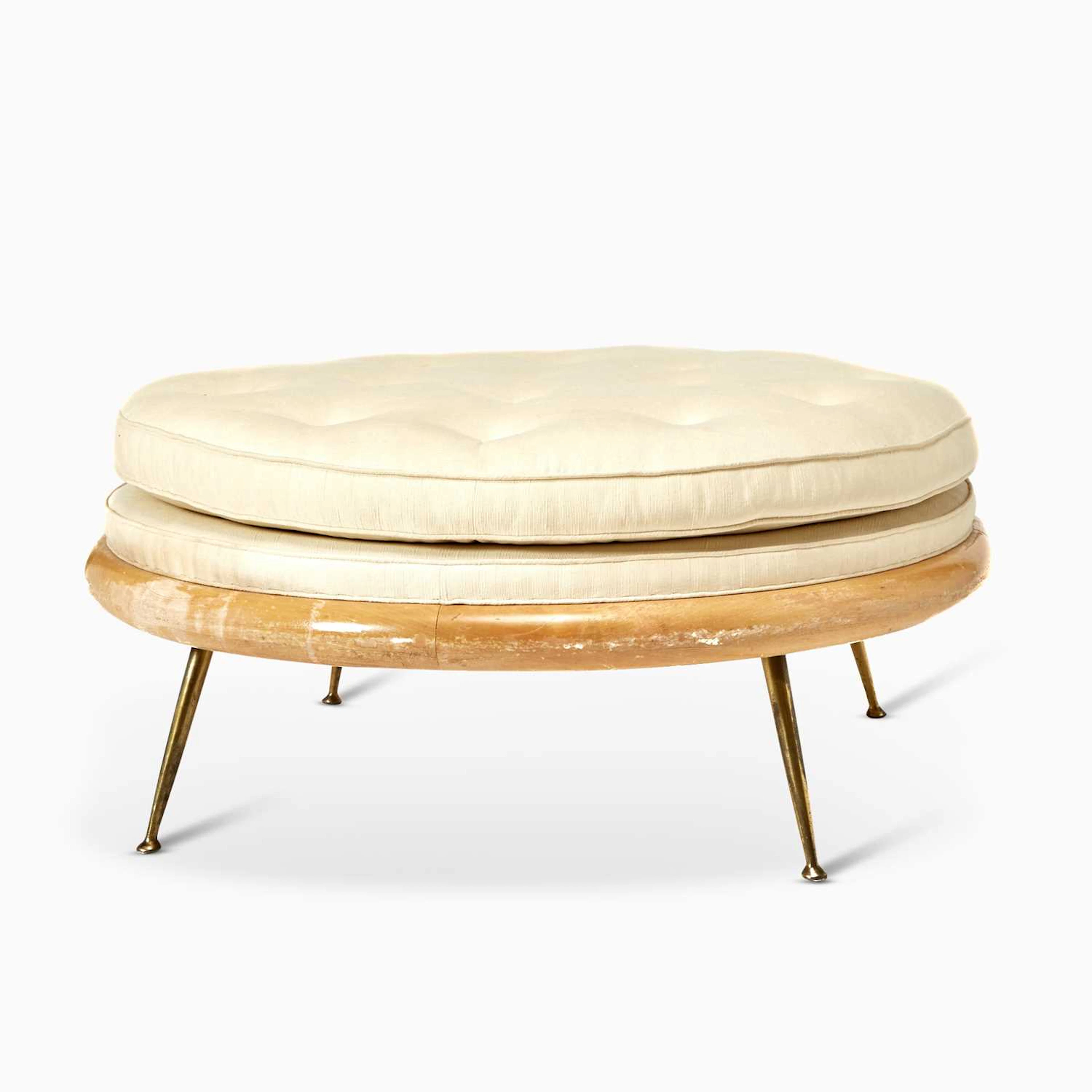 T.H. Robsjohn-Gibbings for Widdcomb Upholstered Walnut "Model 1745"
