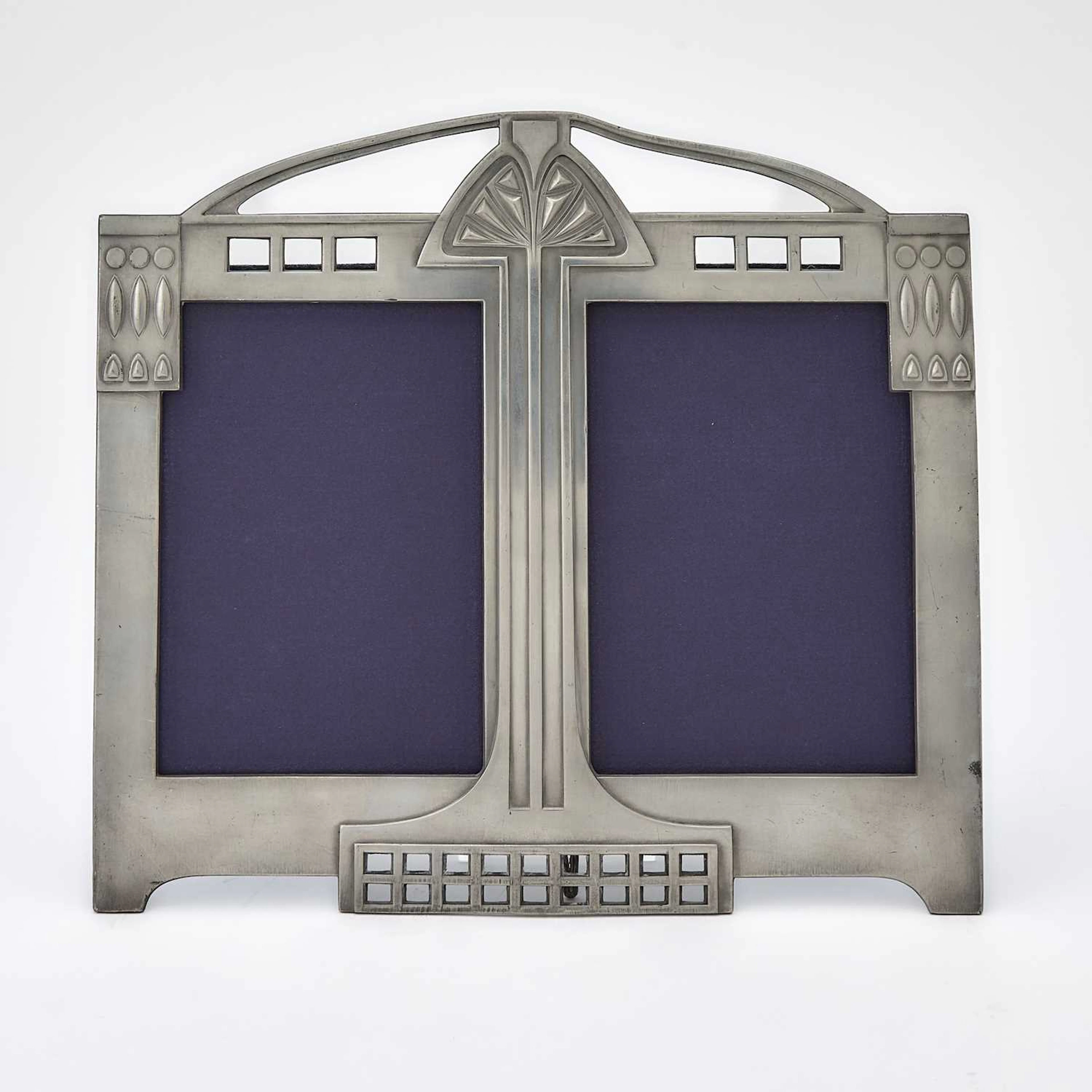 WMF Art Nouveau Silver Plated Metal Double Photograph Frame