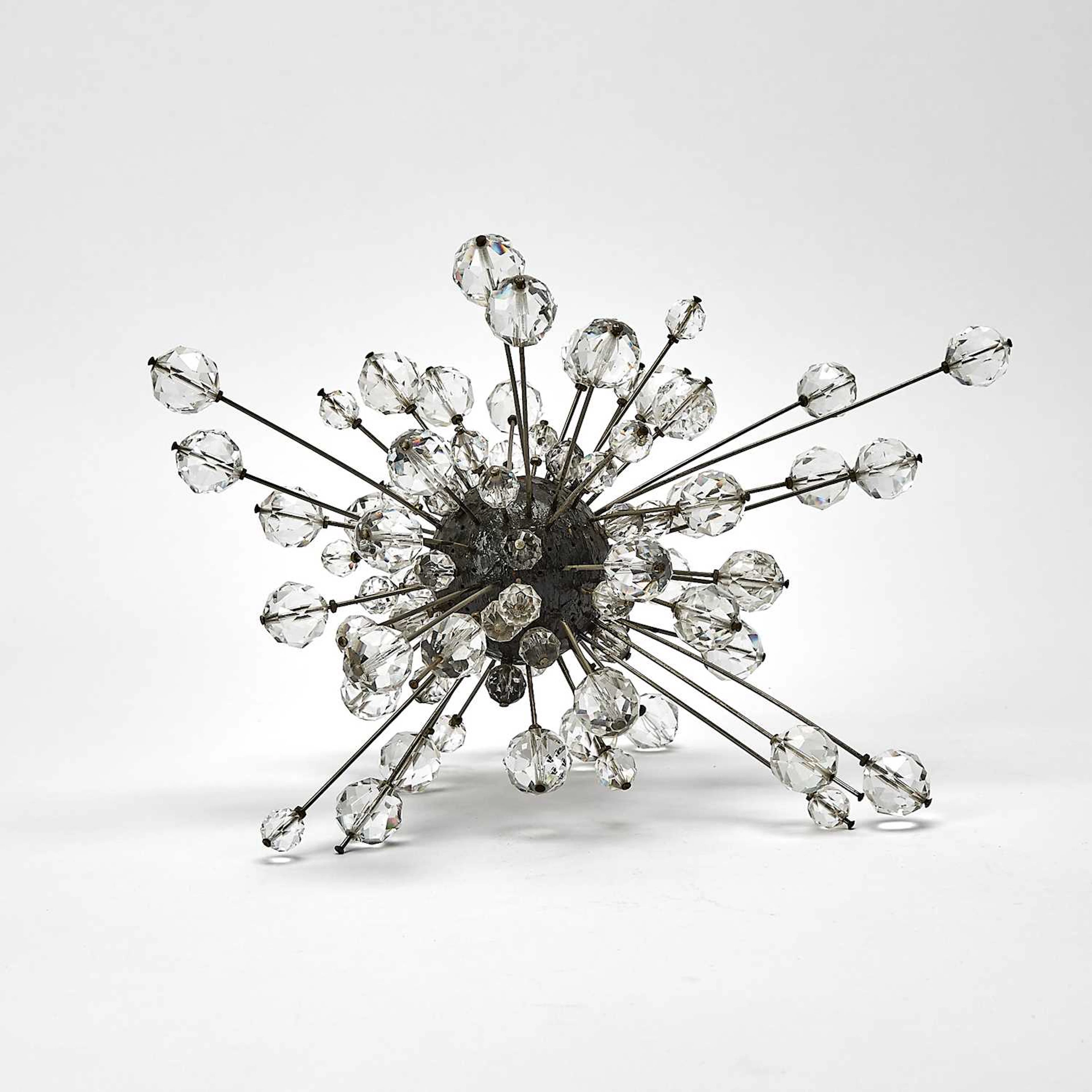 An Original Crystal "Sputnik" from the 1966 Met Opera Chandelier