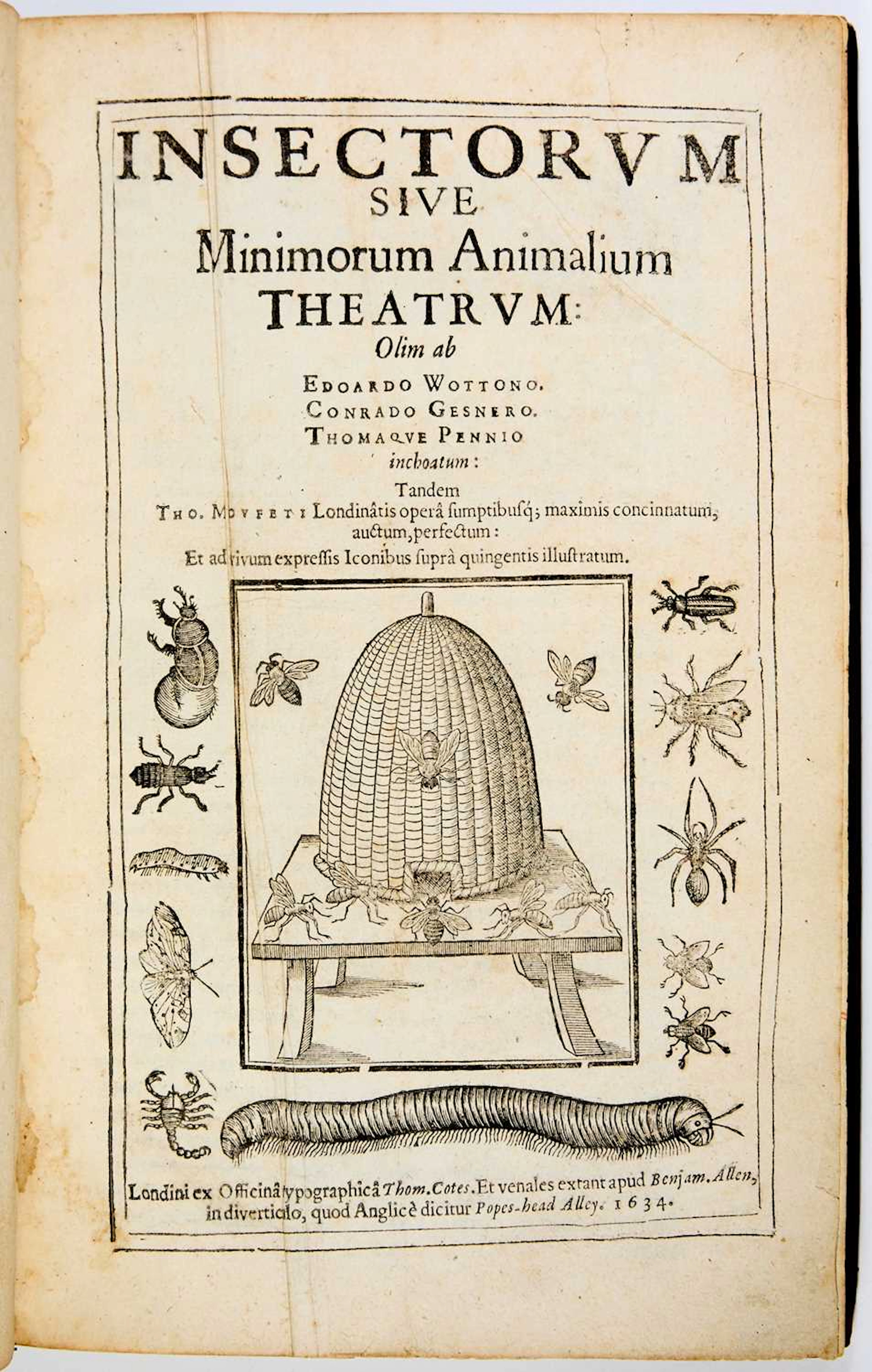 The first English book on entomology