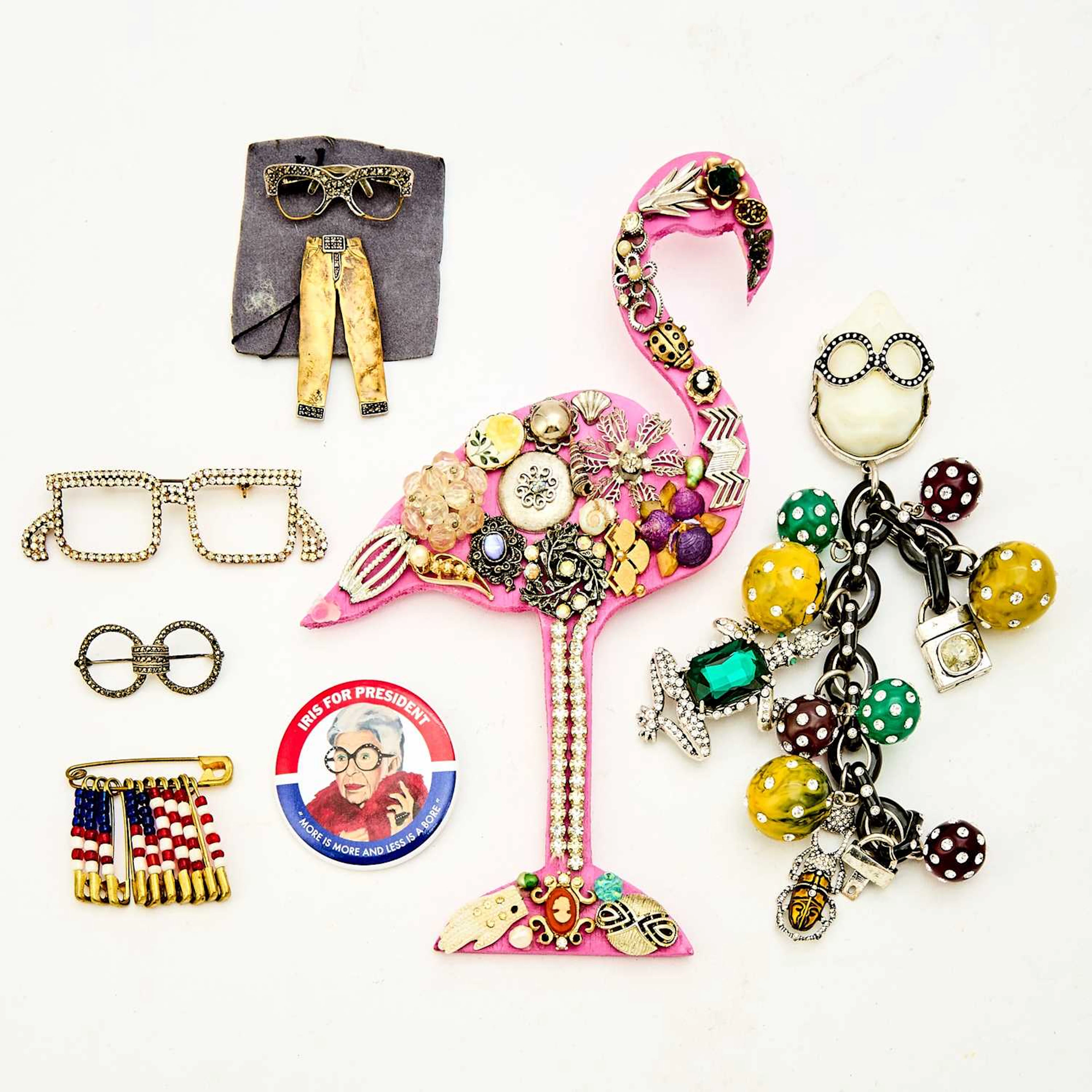 Group of Iris Apfel-Inspired Costume Jewelry