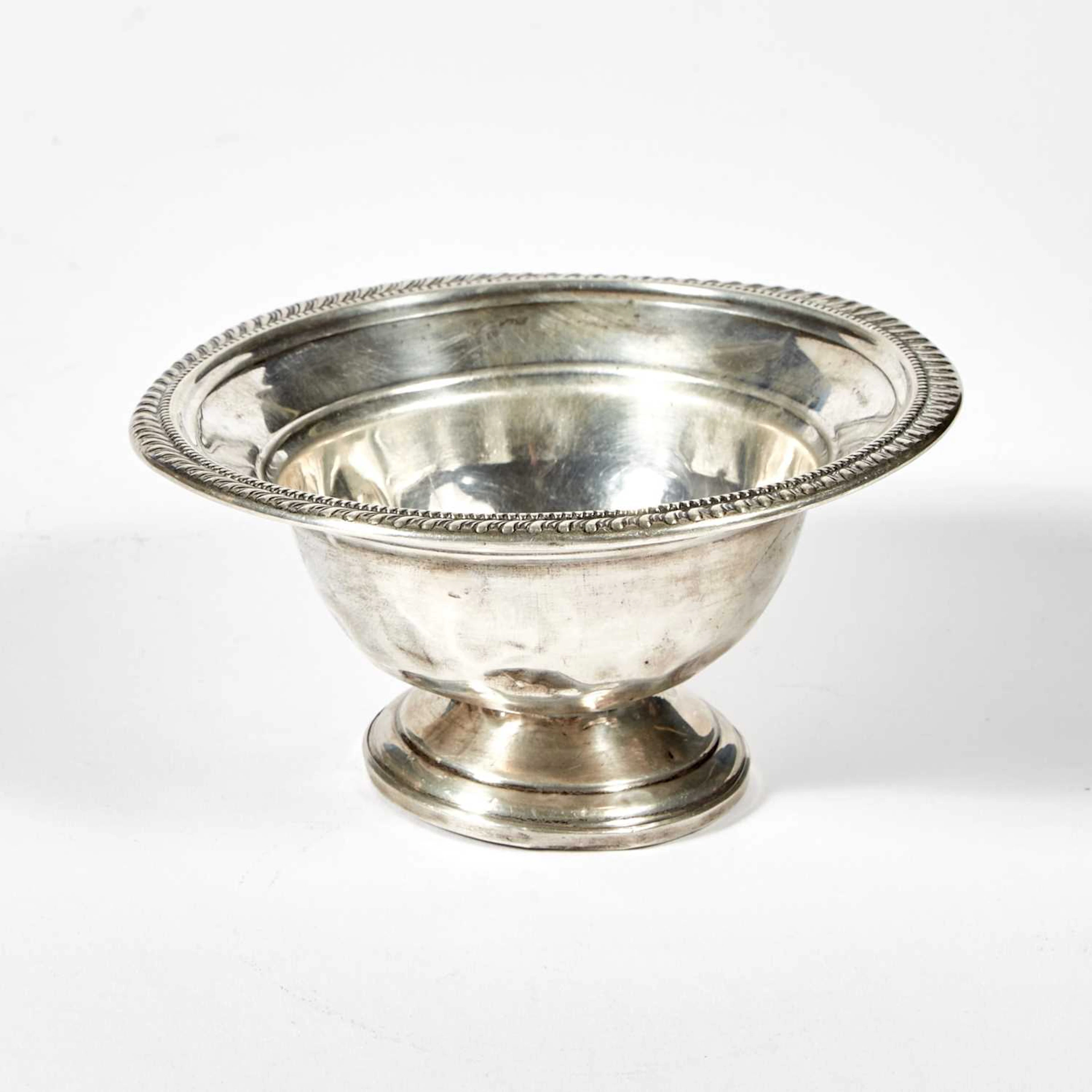 Silver Bowl, Amston, weighted, damaged