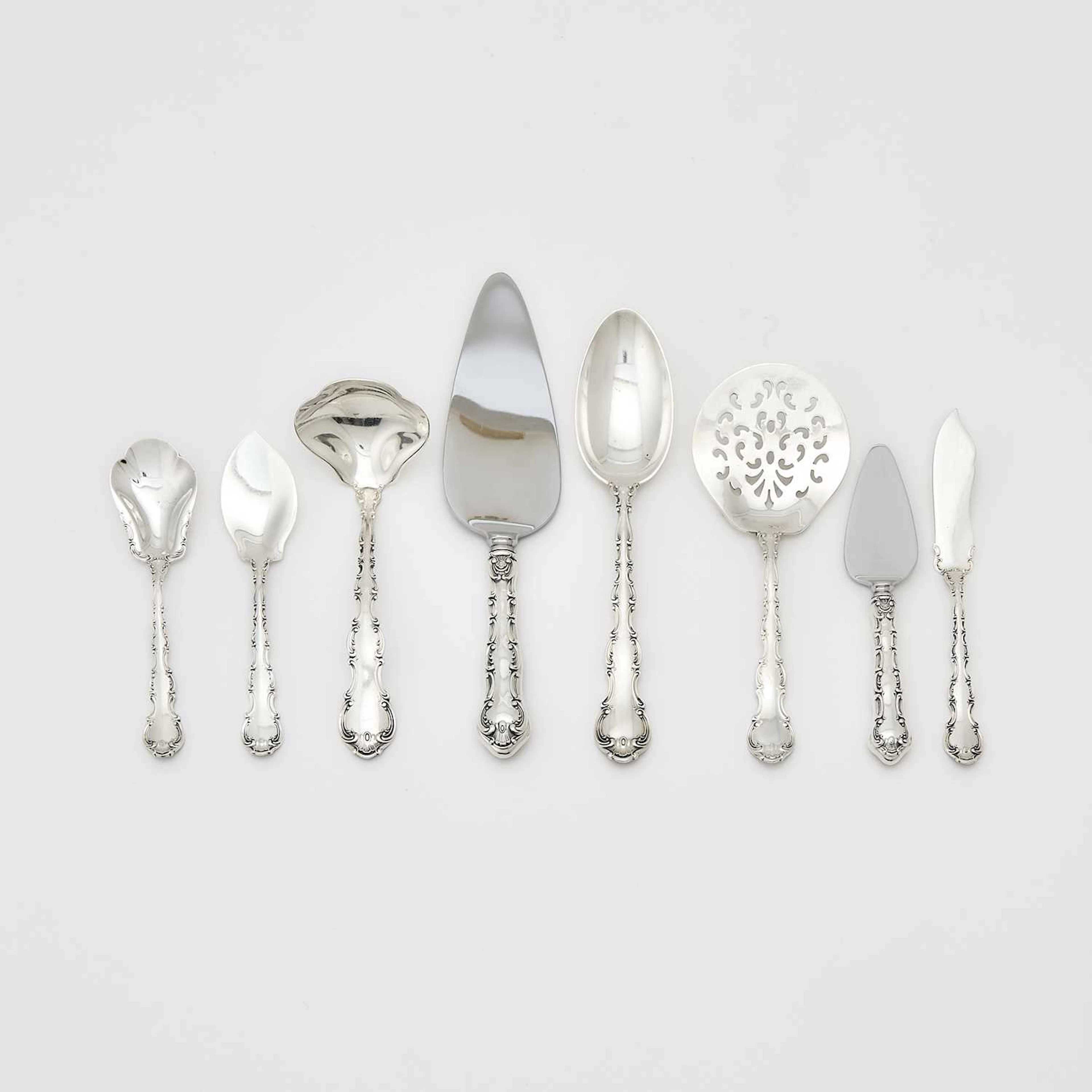 Gorham Sterling Silver “Strasbourg” Pattern Flatware Service