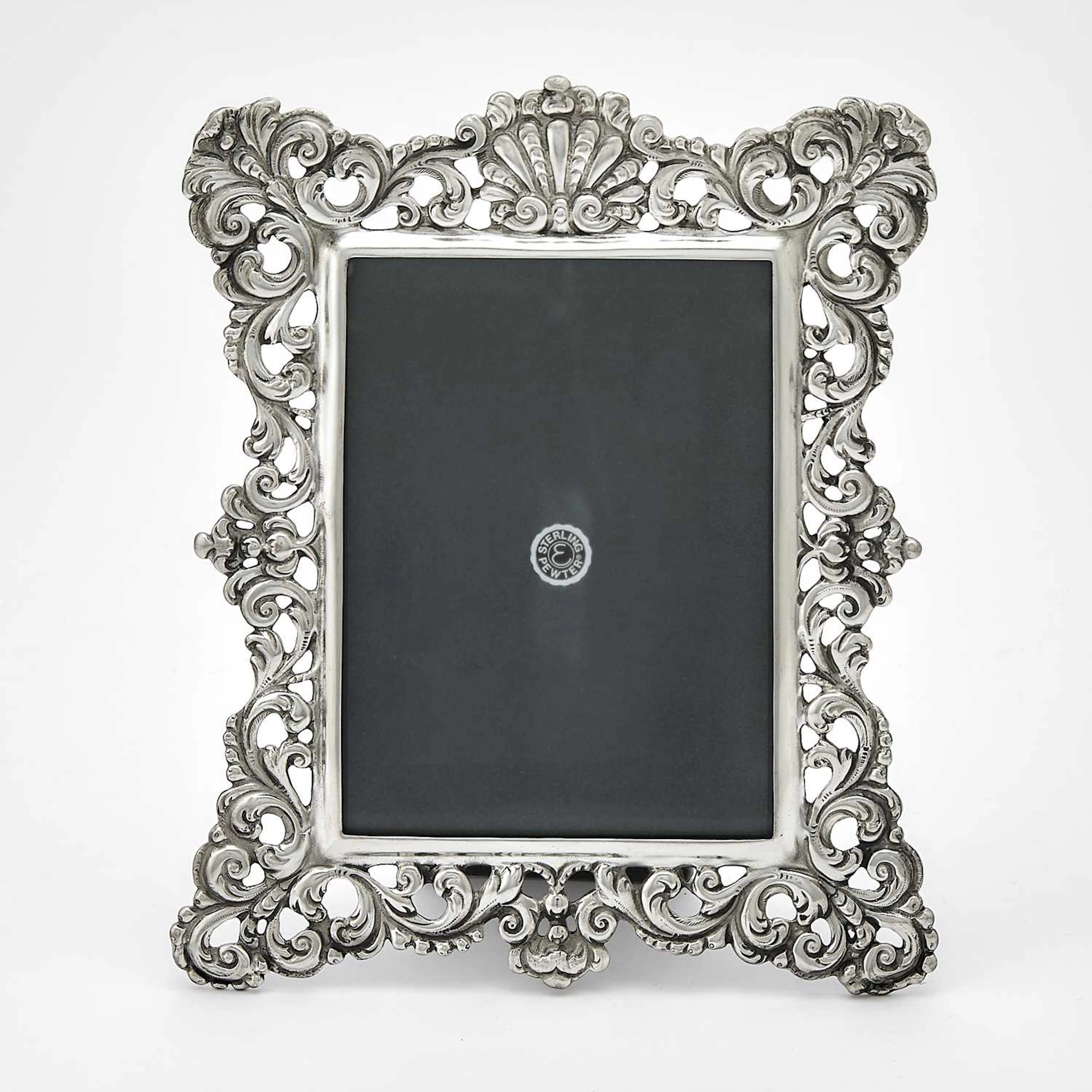 Spanish Style Cast Pewter Photograph Frame