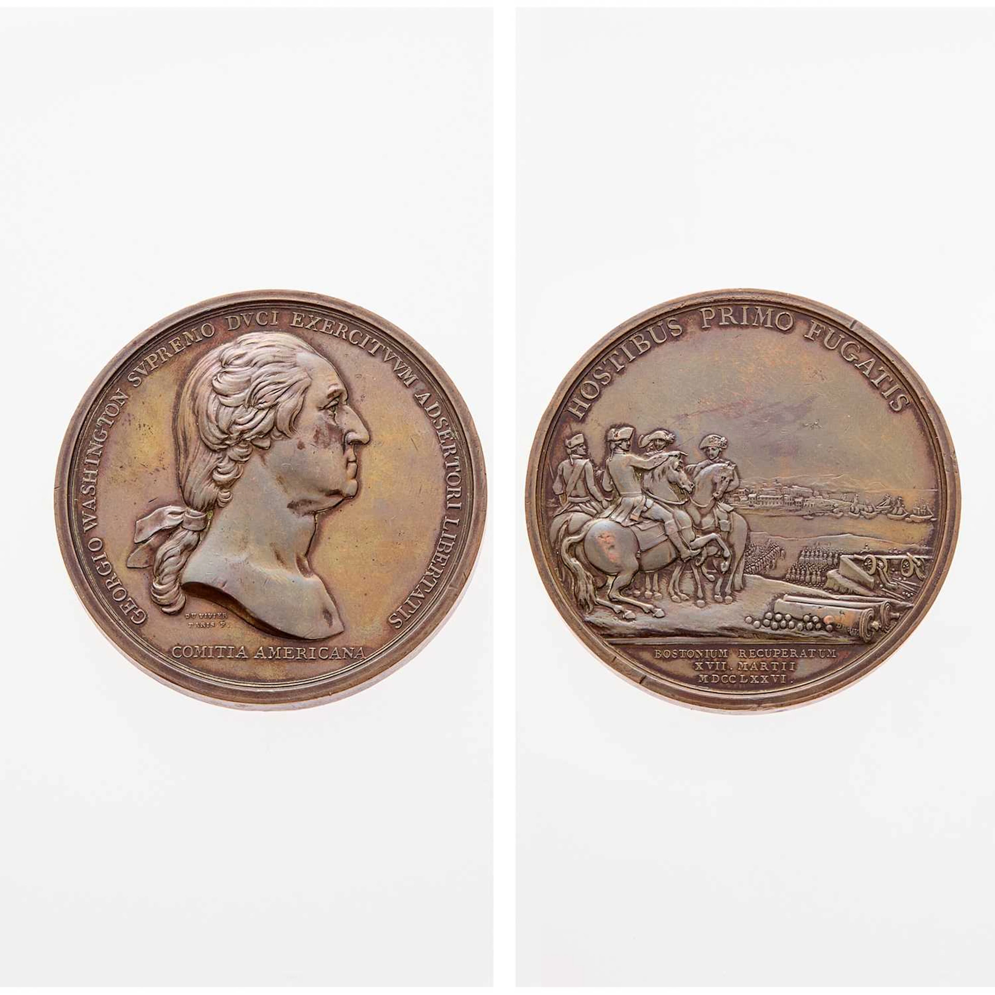 c. 1789. Washington Before Boston Medal. Baker 47B, Betts-542, Musante