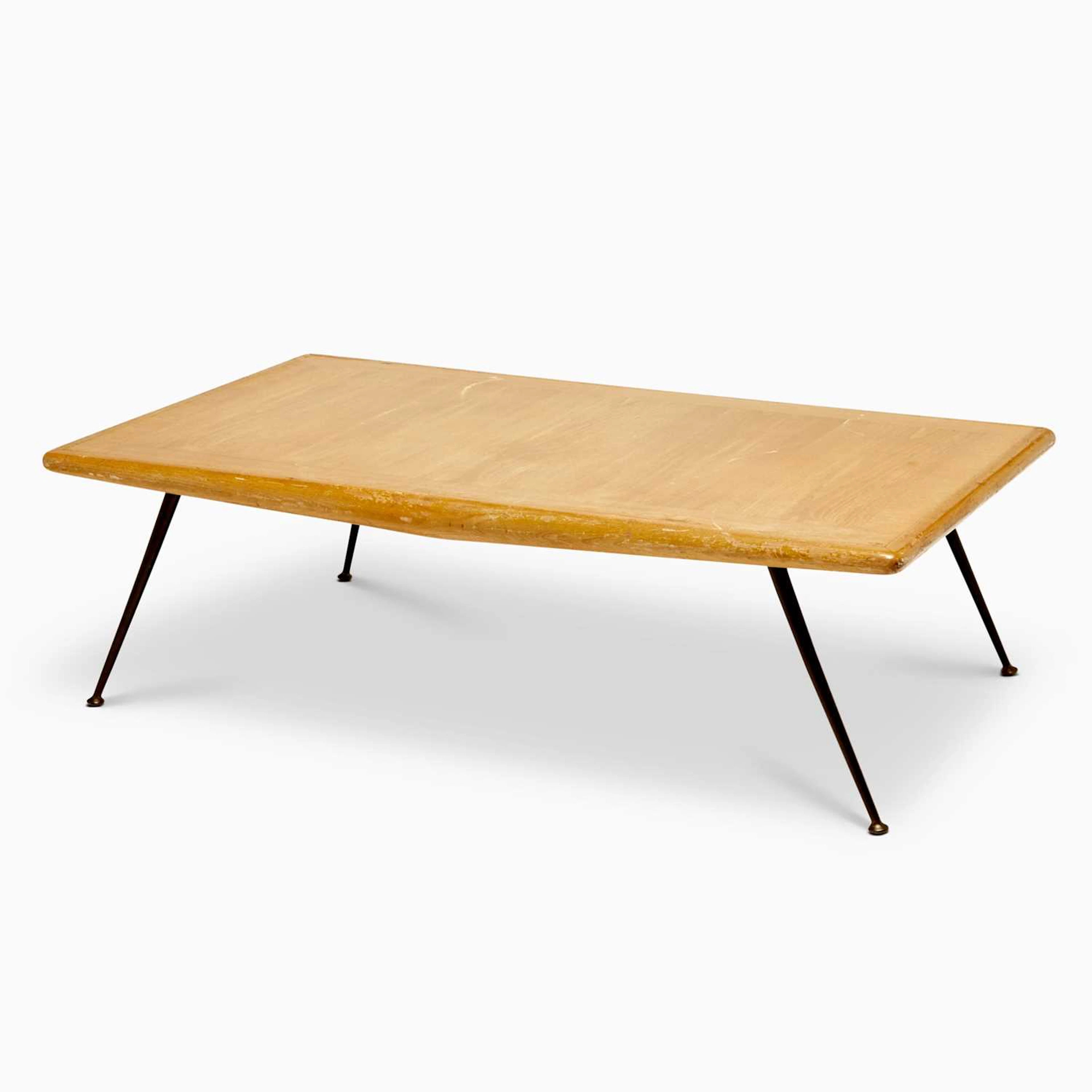 T.H. Robsjohn-Gibbings for Widdicomb Walnut "Model 1786" Coffee Table