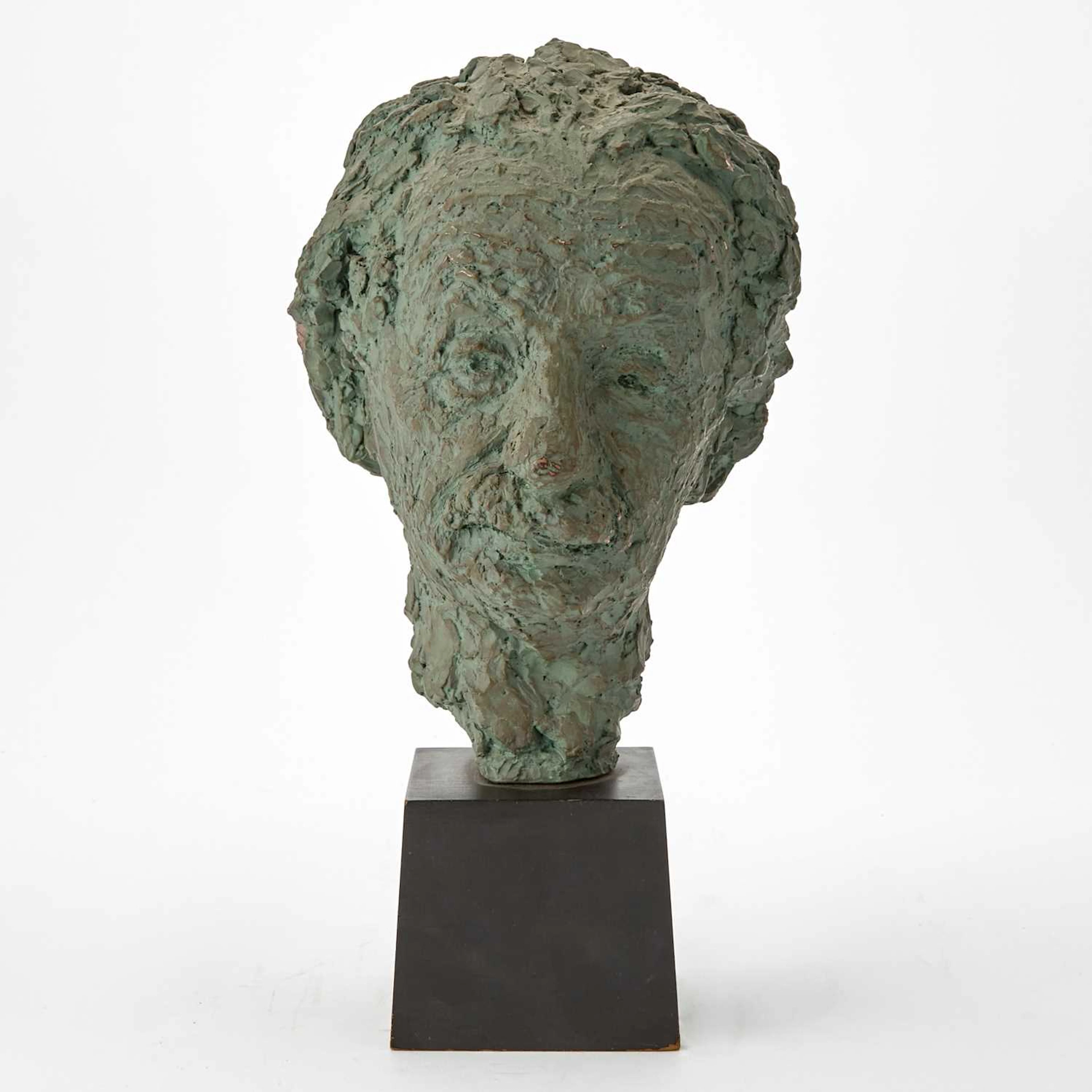 A plaster bust of Albert Einstein by Robert Berks