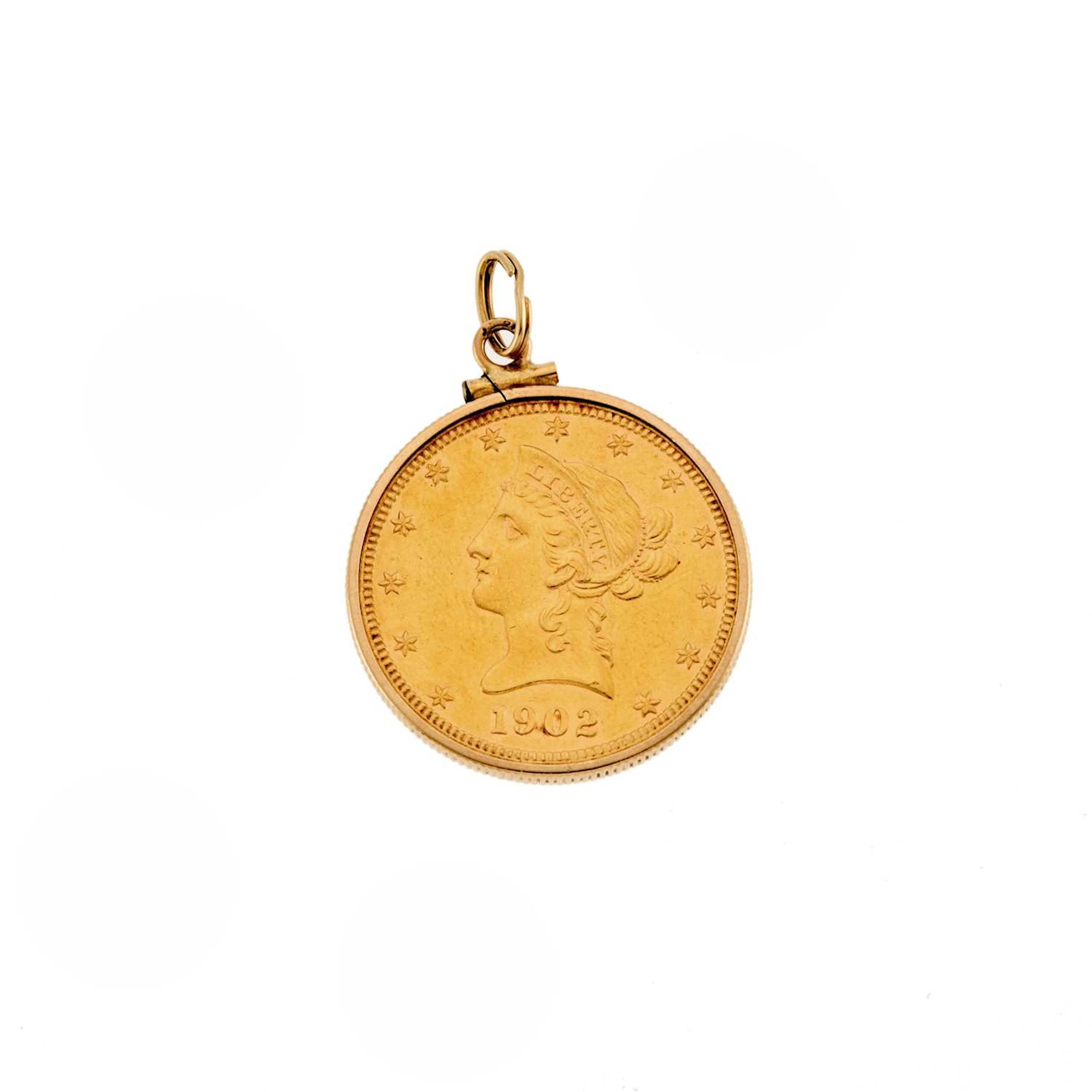 Gold and Gold Coin Pendant