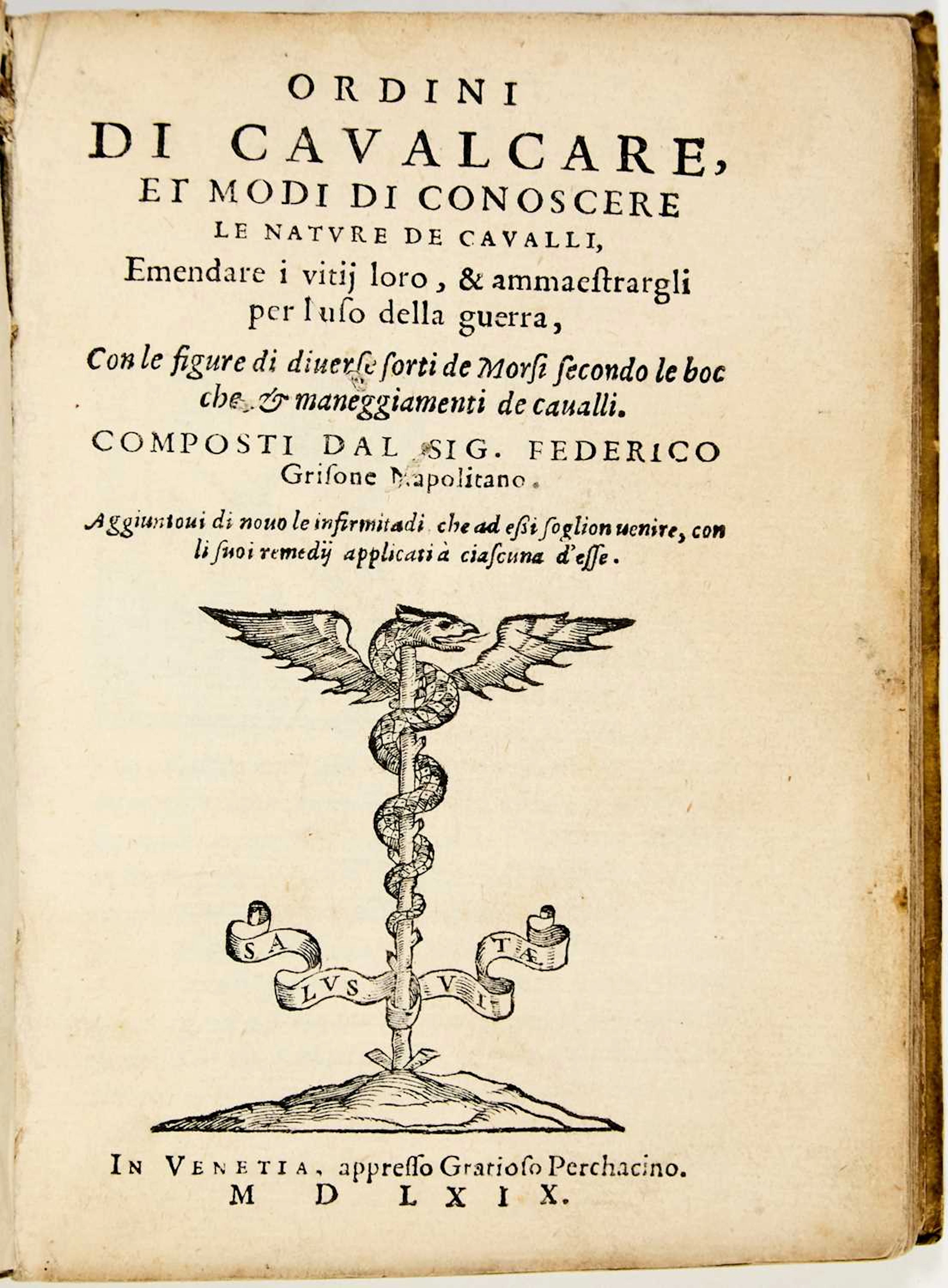 Federico Grisone's foundational treatise on dressage