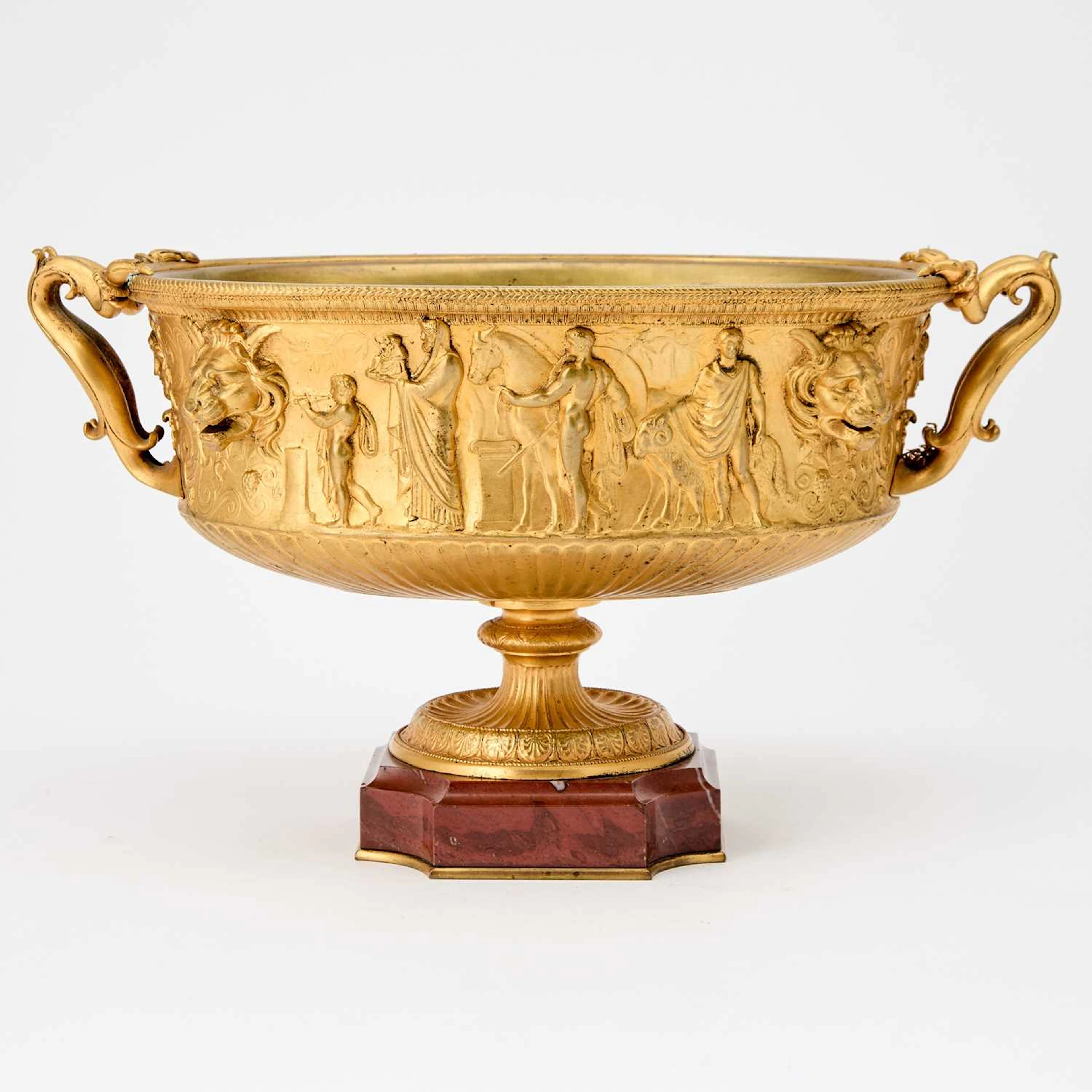 Empire Style Gilt Bronze and Marble Centerpiece