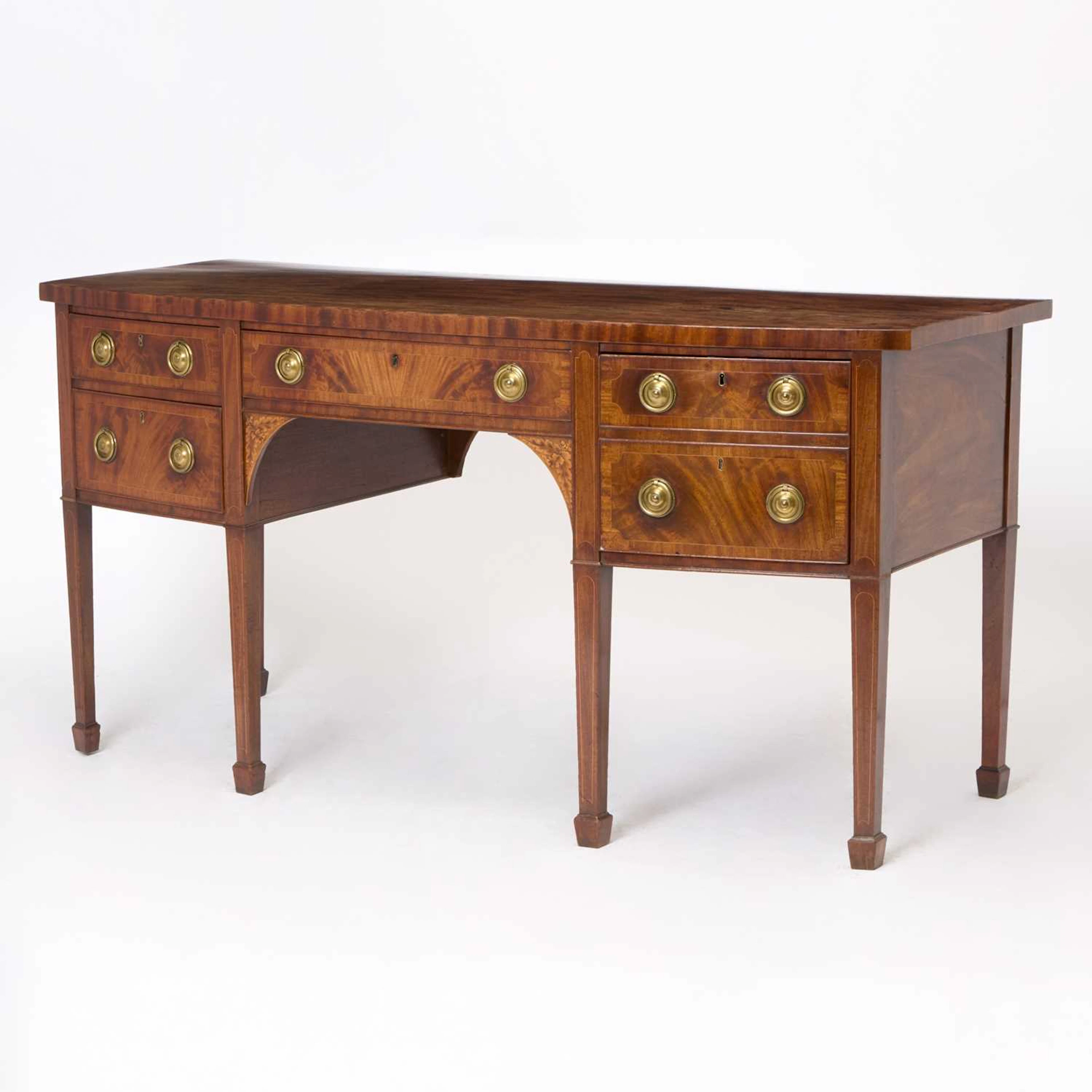 George III Inlaid Mahogany Sideboard