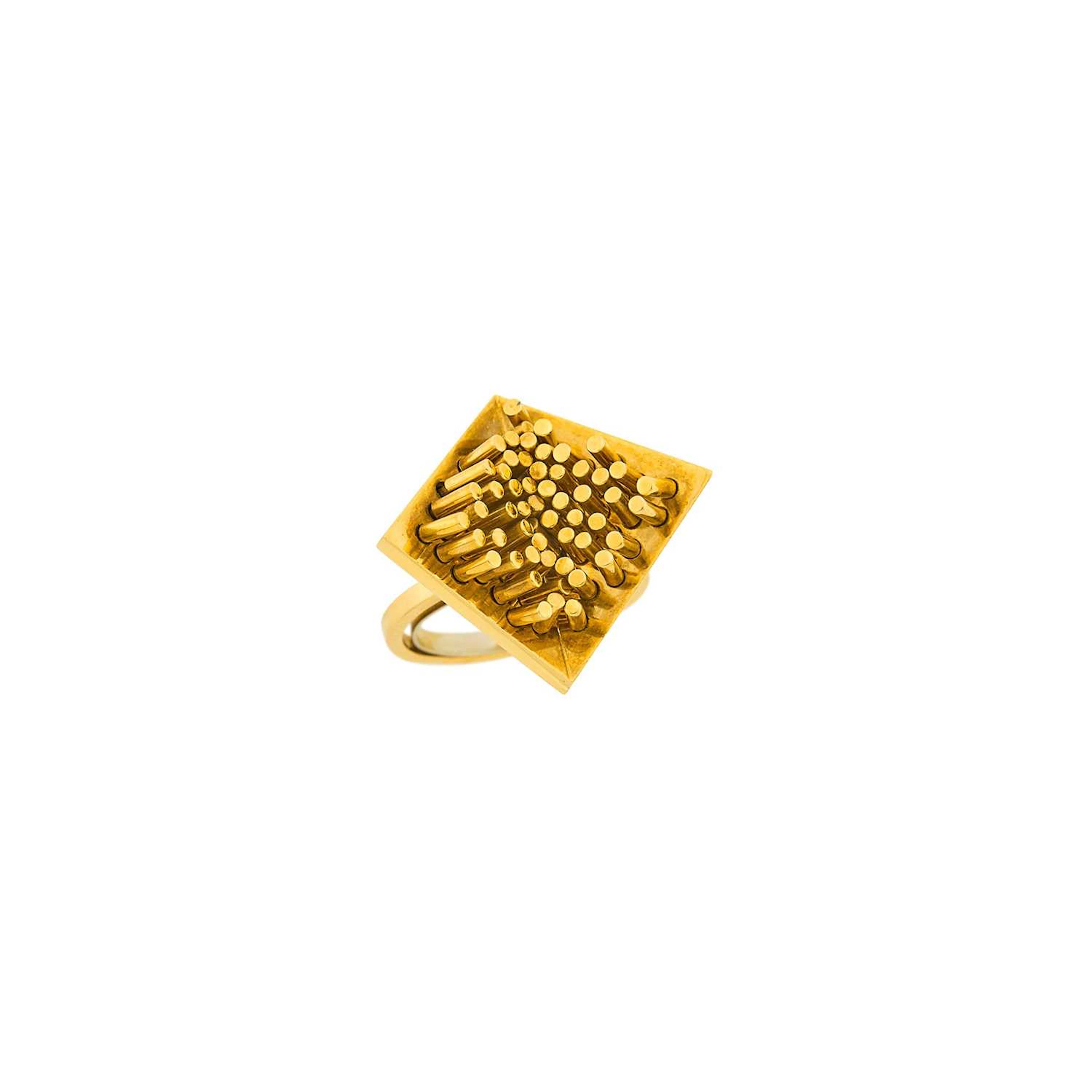 Pol Bury Gold 'Kinetic' Ring, France