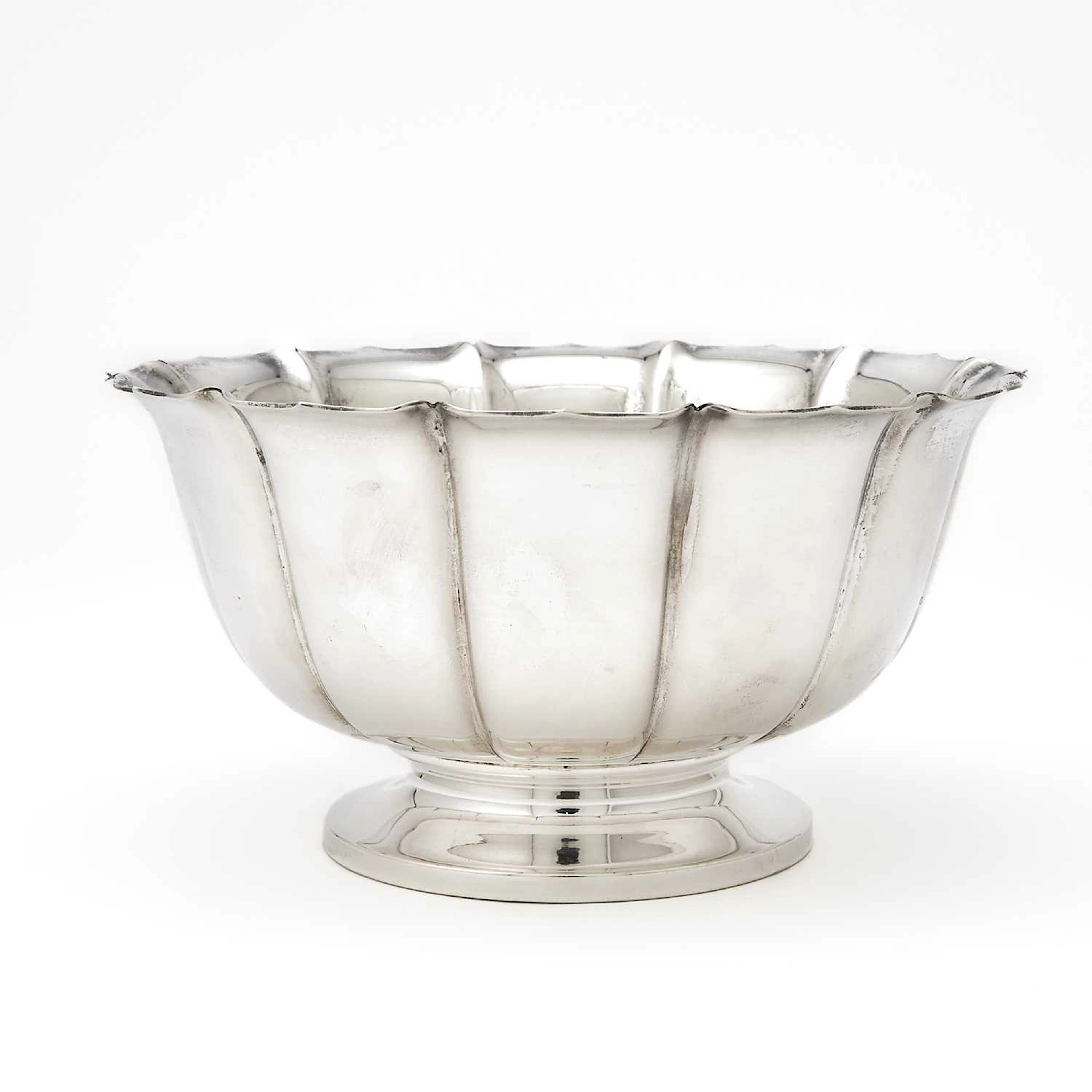 Tuttle for Cartier Sterling Silver “Dublin” Pattern Footed Bowl