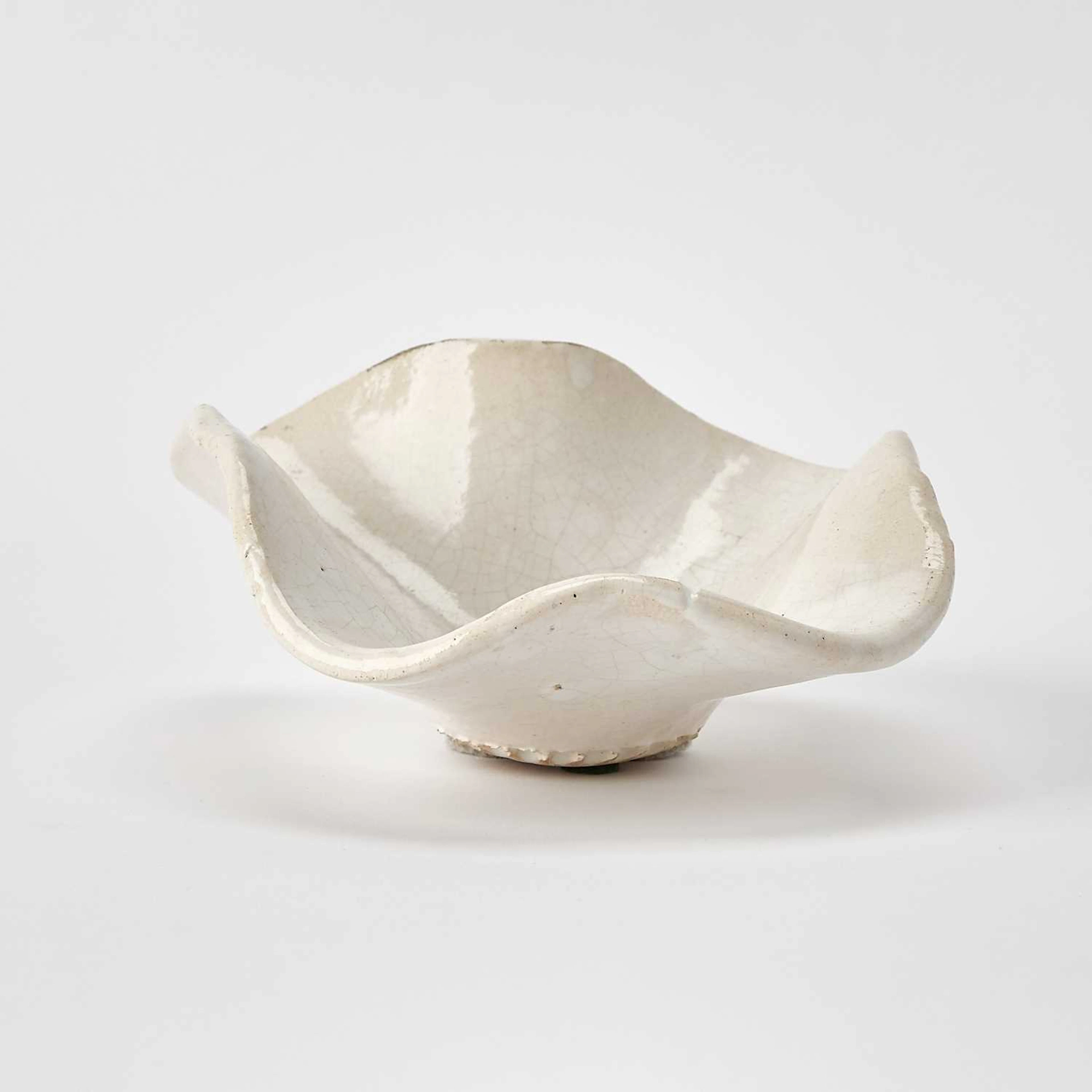 Jean Besnard Art Deco White Glazed Ceramic Bowl