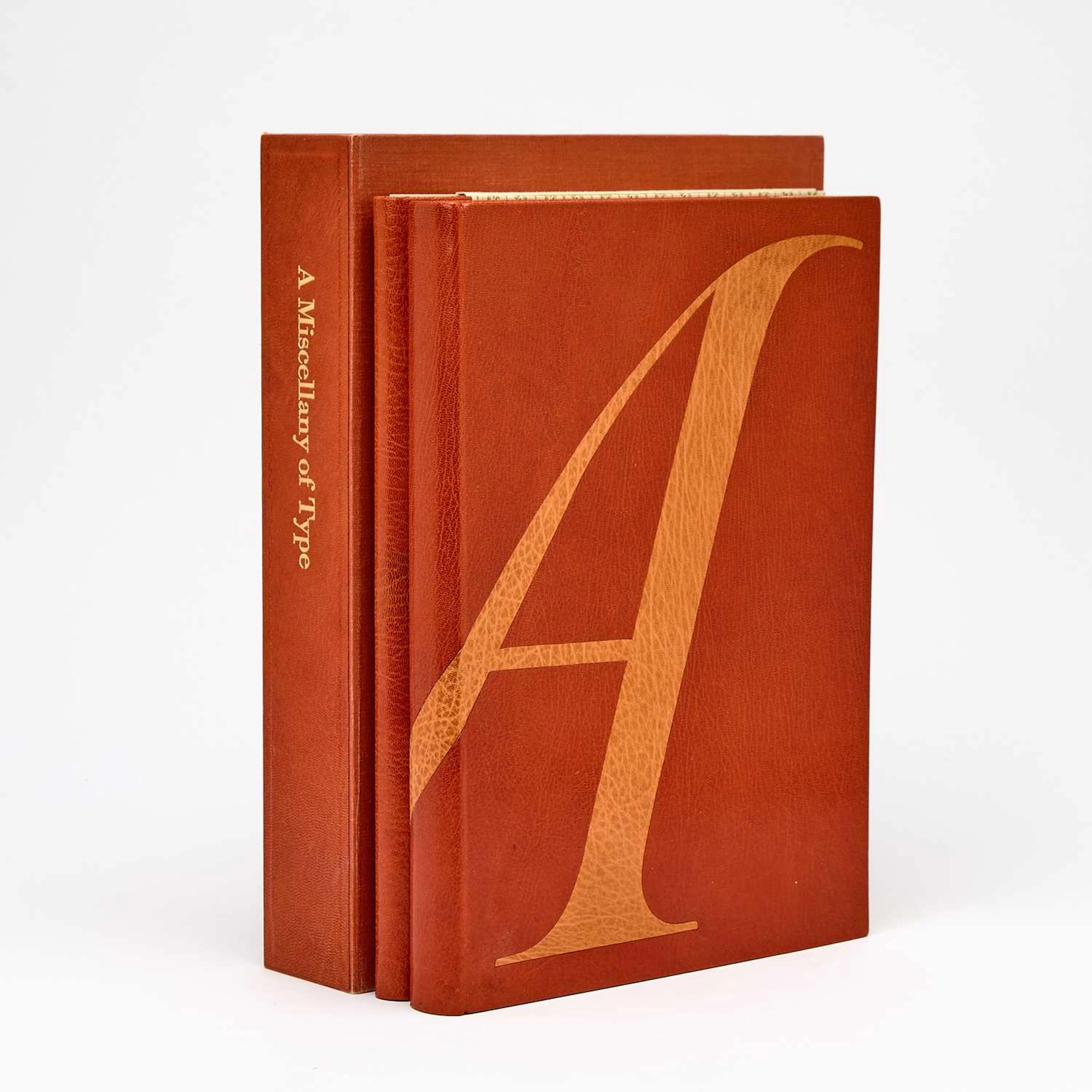 One of 15 copies of the Whittington Miscellany of Type, specially-bound