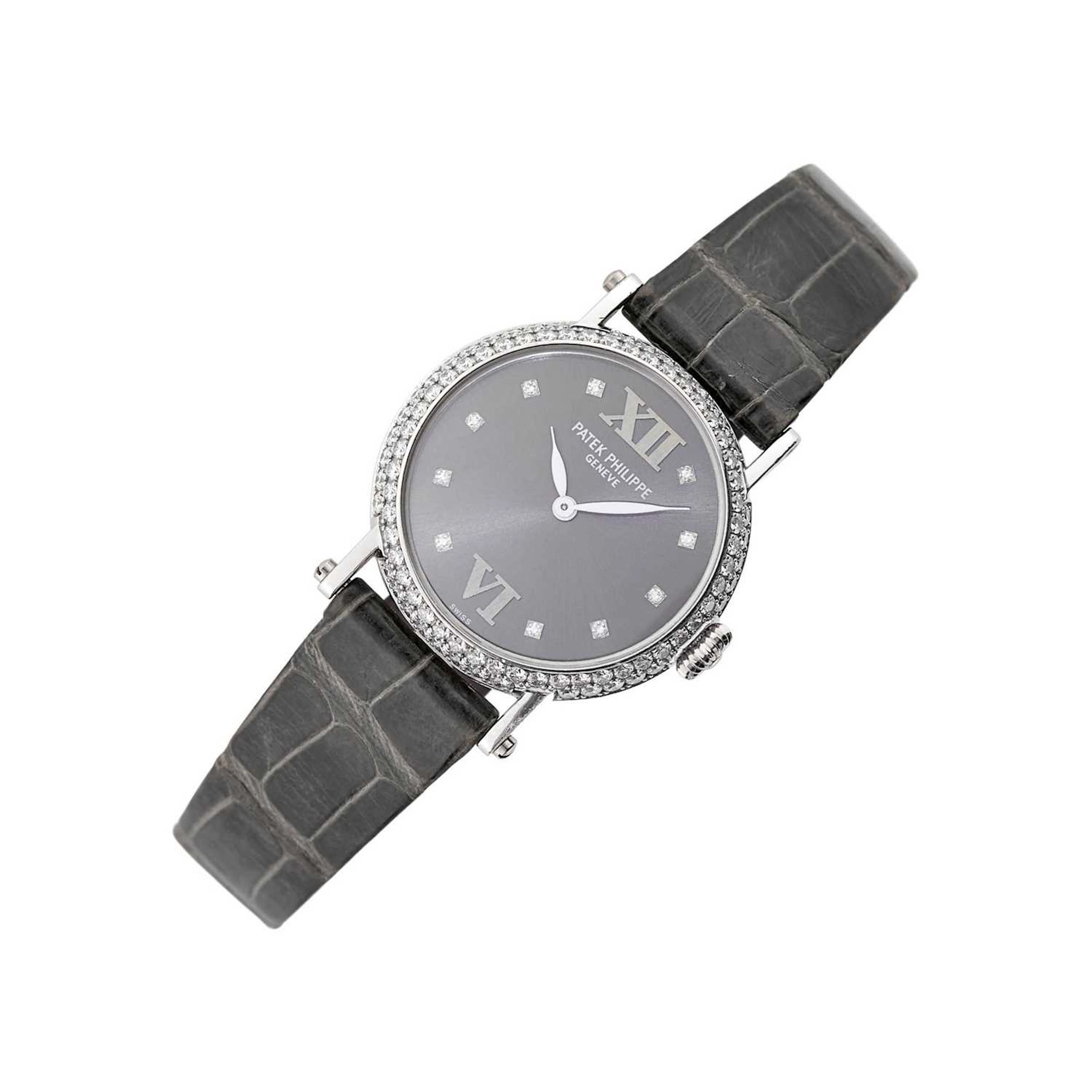 Patek Philippe White Gold and Diamond 'Calatrava' Wristwatch, Ref. 4861