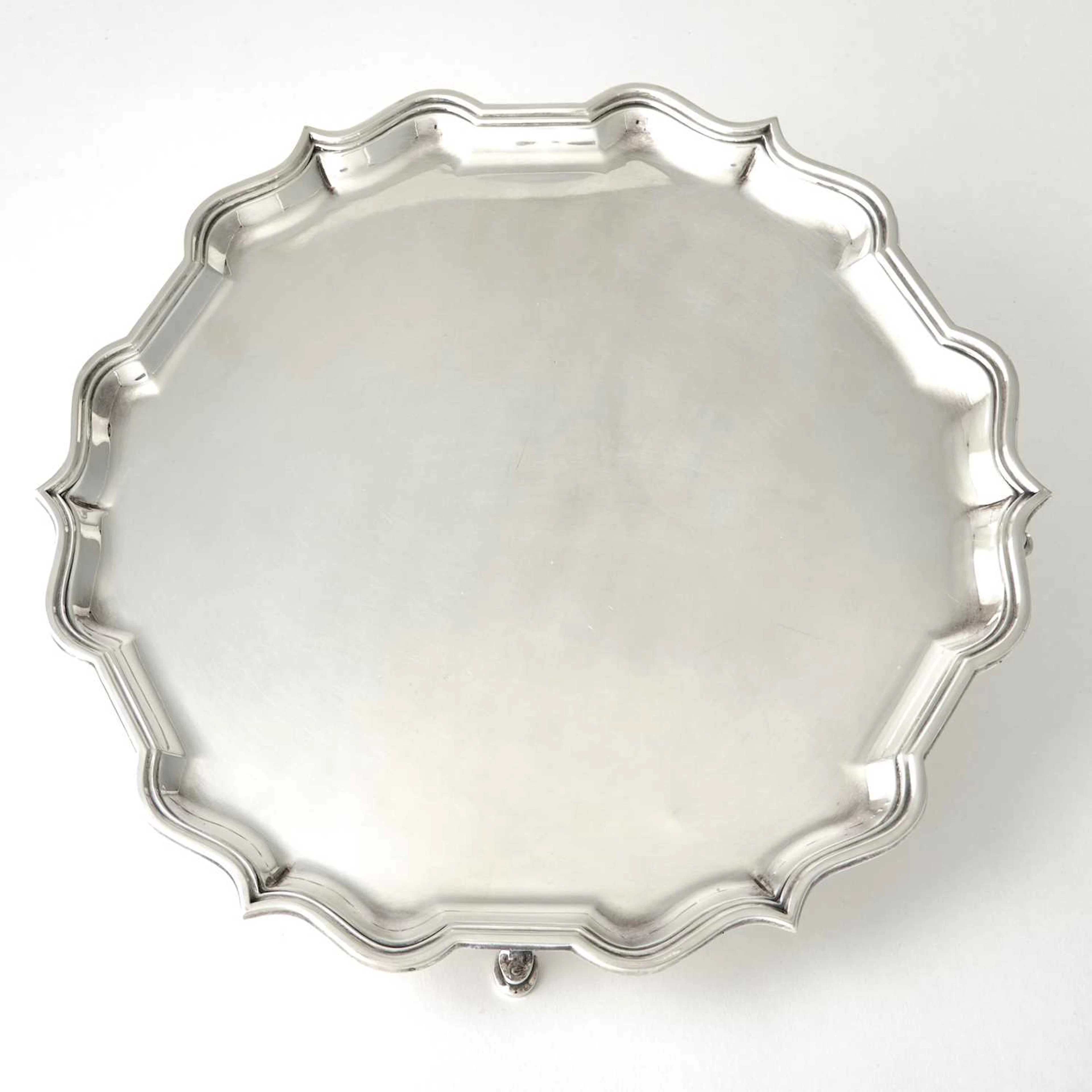English Sterling Silver Salver