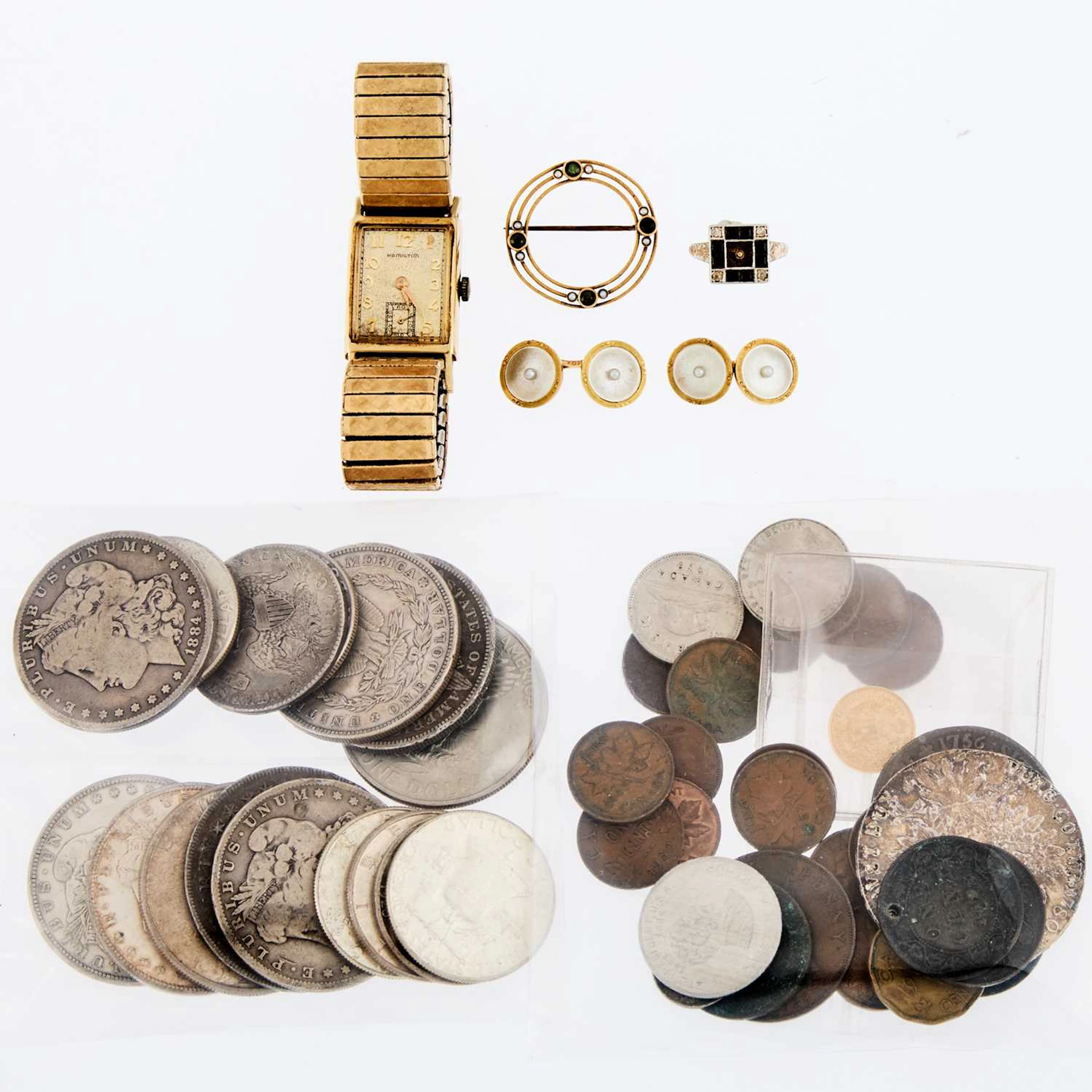 Group of Gold, White Gold, Gold-Filled, Metal and Gem-Set Jewelry