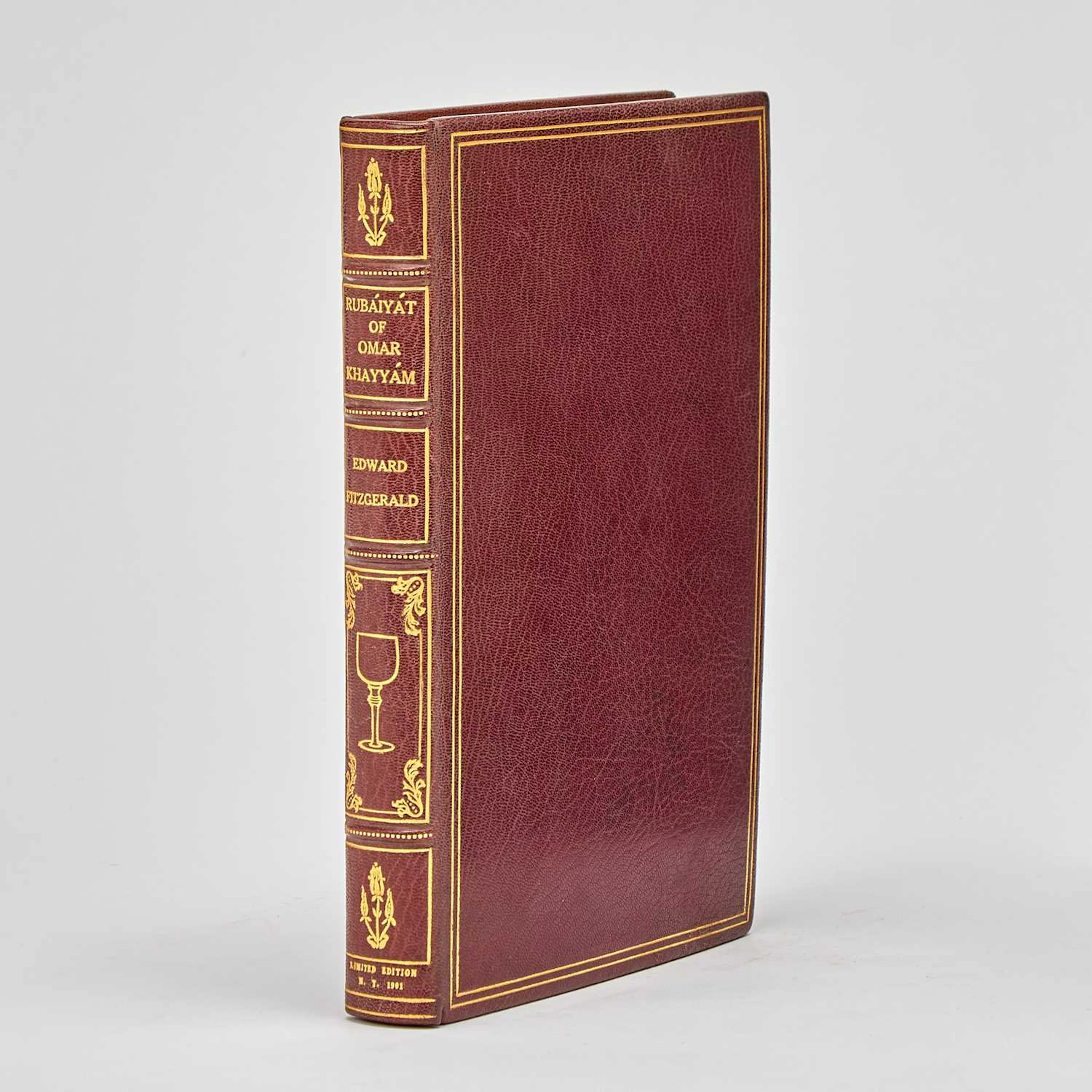 The Rubaiyat of Omar Khayyam in red morocco