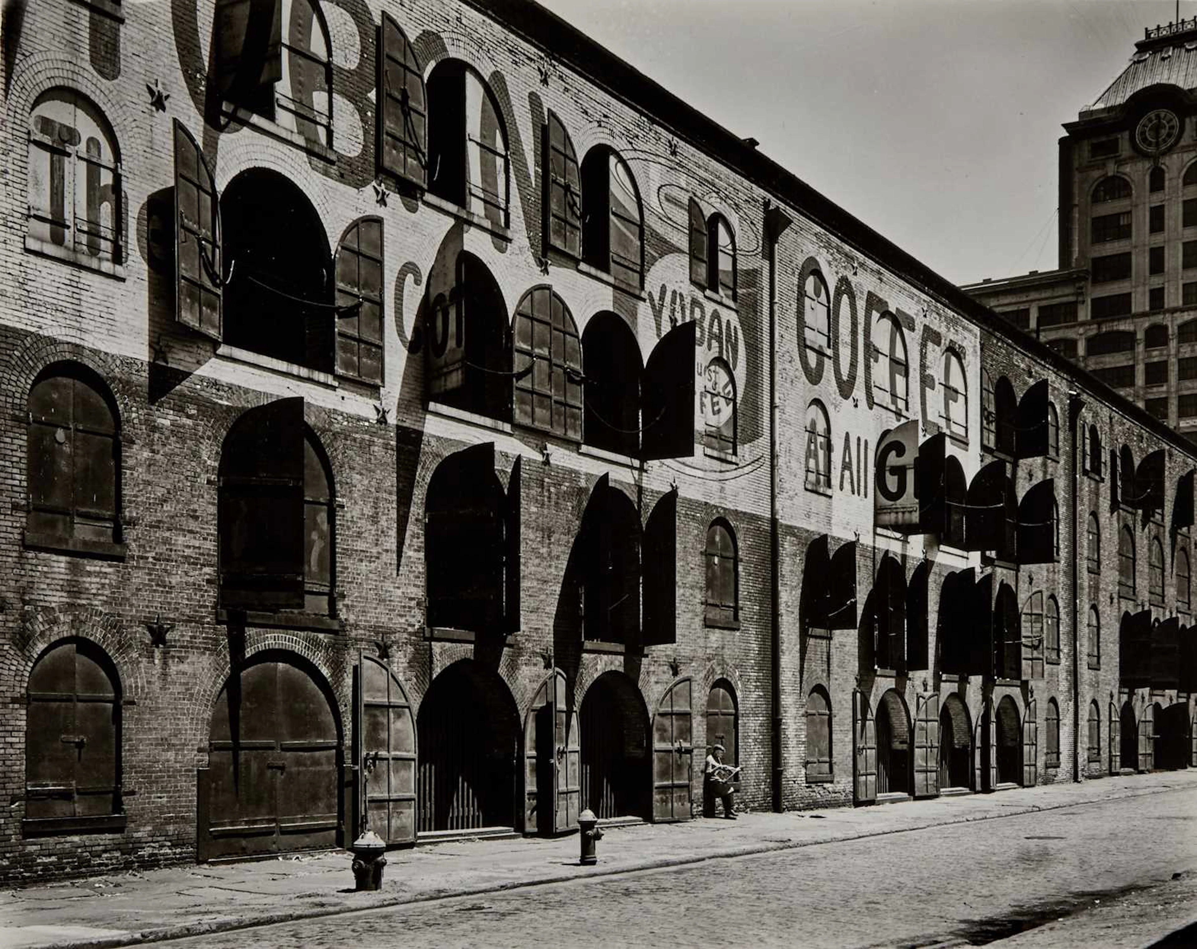 Berenice Abbott, Yuban Warehouse, Water and Dock Streets, Brooklyn, May 22