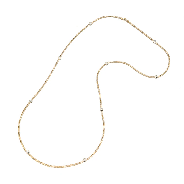 A Diamond and Gold Necklace